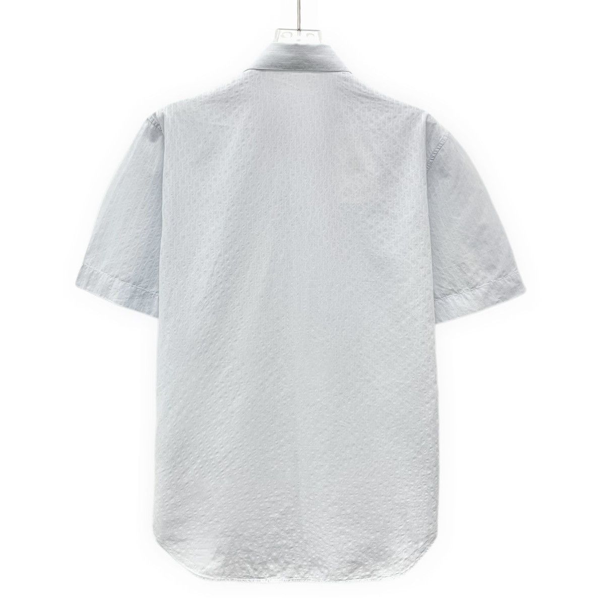 Dior Dior Light Blue All-over Logo Short Sleeve Shirt K26WX Size US M / EU 48-50 / 2 - 2 Thumbnail