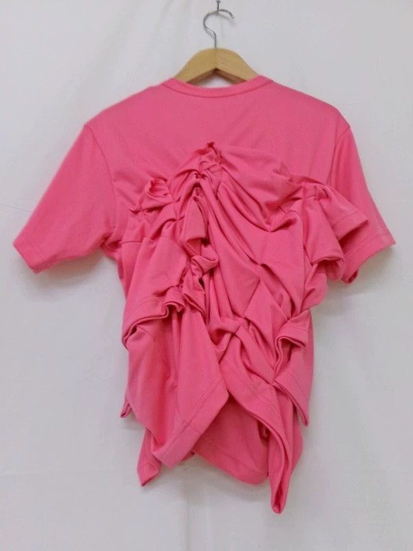 Comme des Garcons Comme Des Garcons Rose stacked pleated short sleeve T-shir Size S / US 4 / IT 40 - 2 Thumbnail