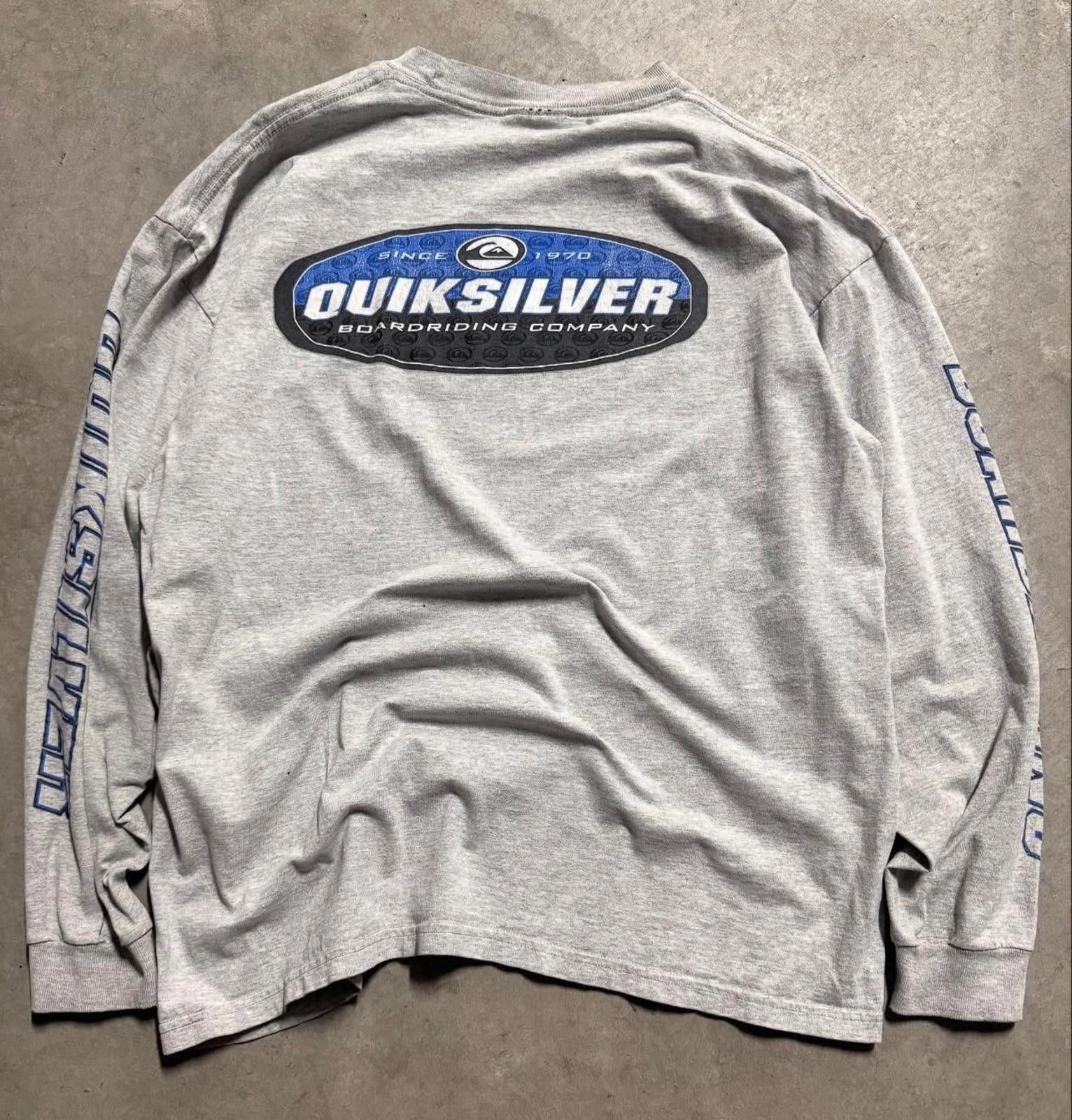 Quiksilver Quiksilver Quad Hit Longsleeve Surf Mens LG Y2K 90s Surf Size US L / EU 52-54 / 3 - 1 Thumbnail