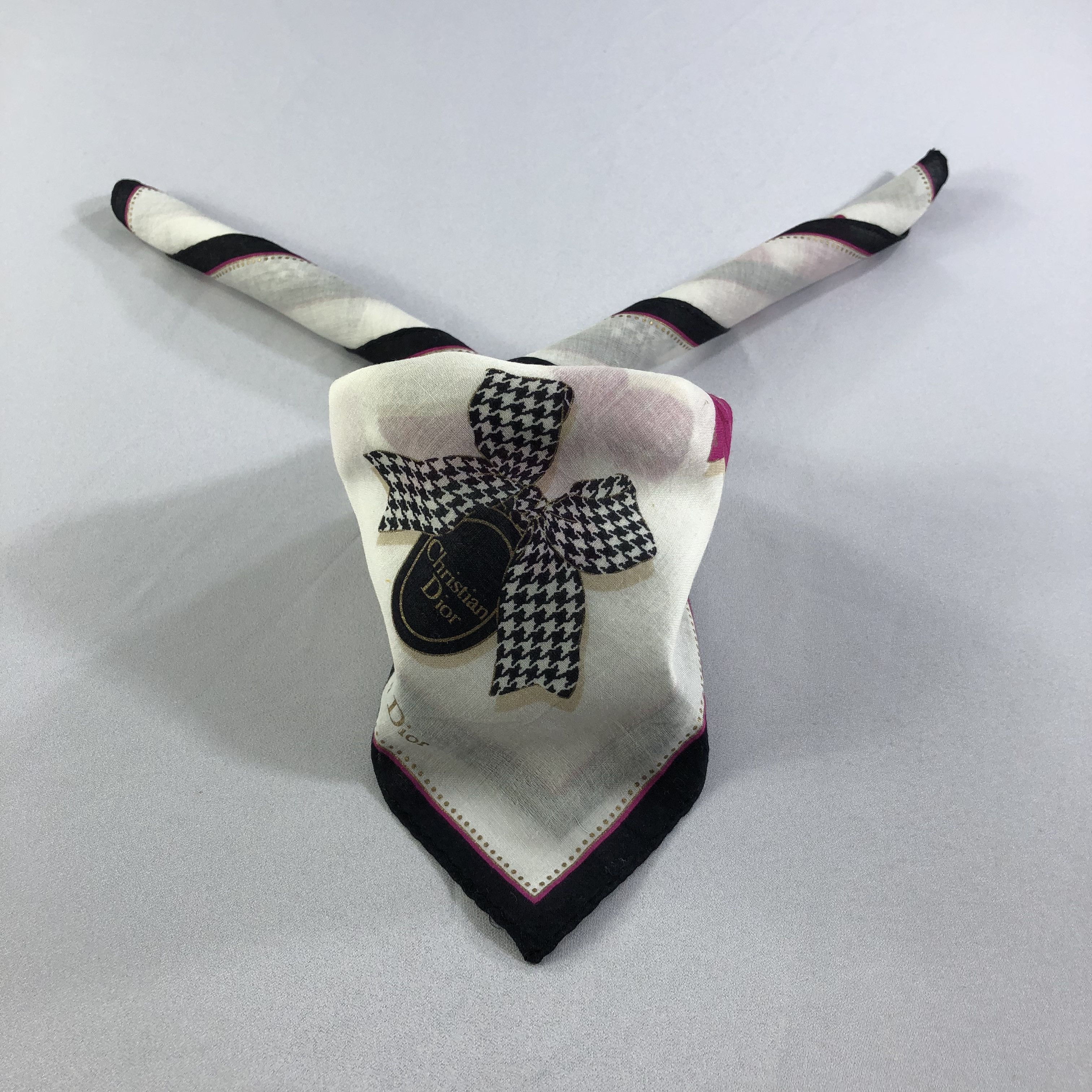 Christian Dior Monsieur Christian Dior Handkerchief Neckerchief Bandana H1966 Size ONE SIZE - 2 Thumbnail