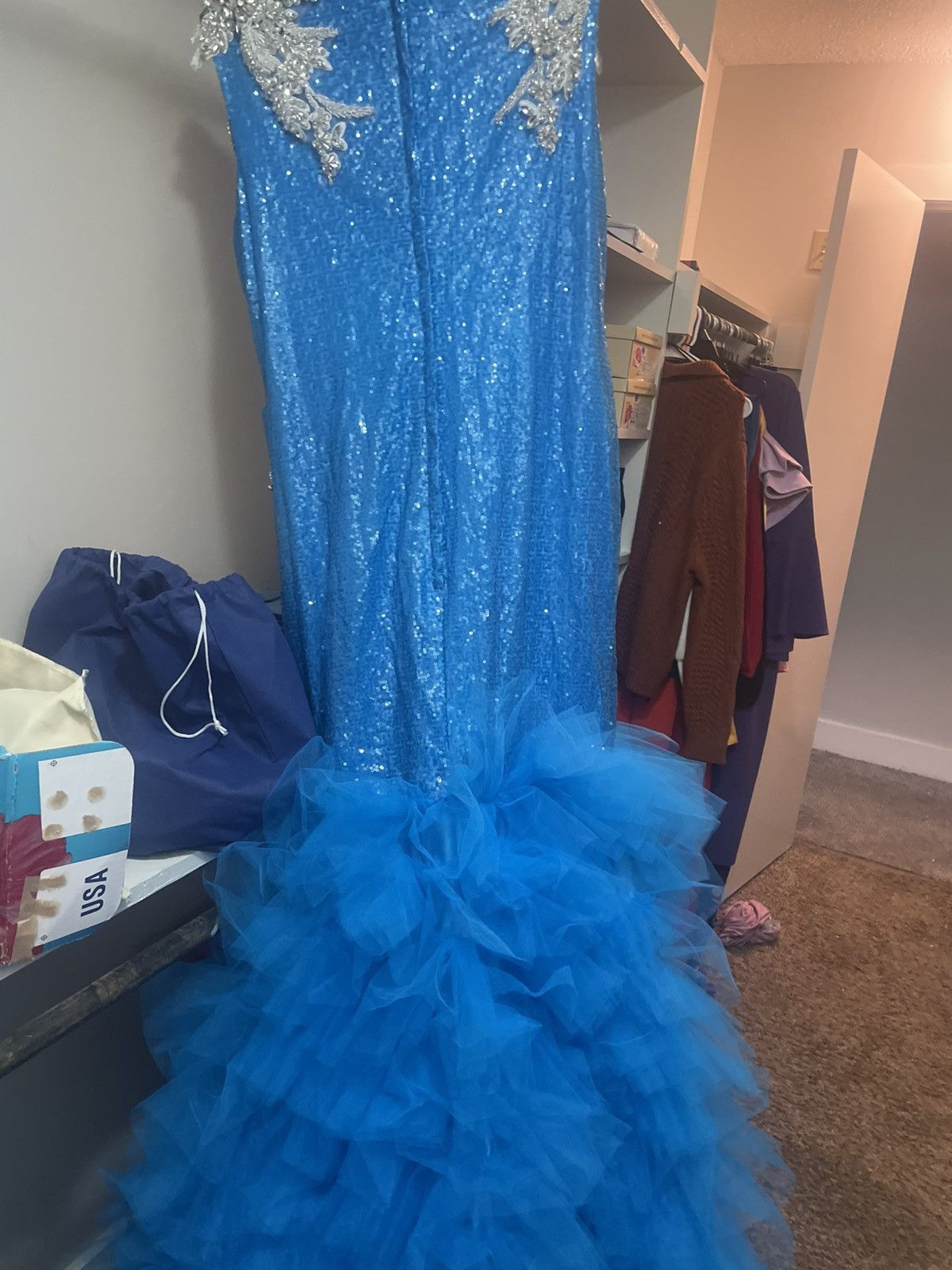 Designer Prom dress Size XXL / US 16-18 / IT 52-54 - 2 Thumbnail