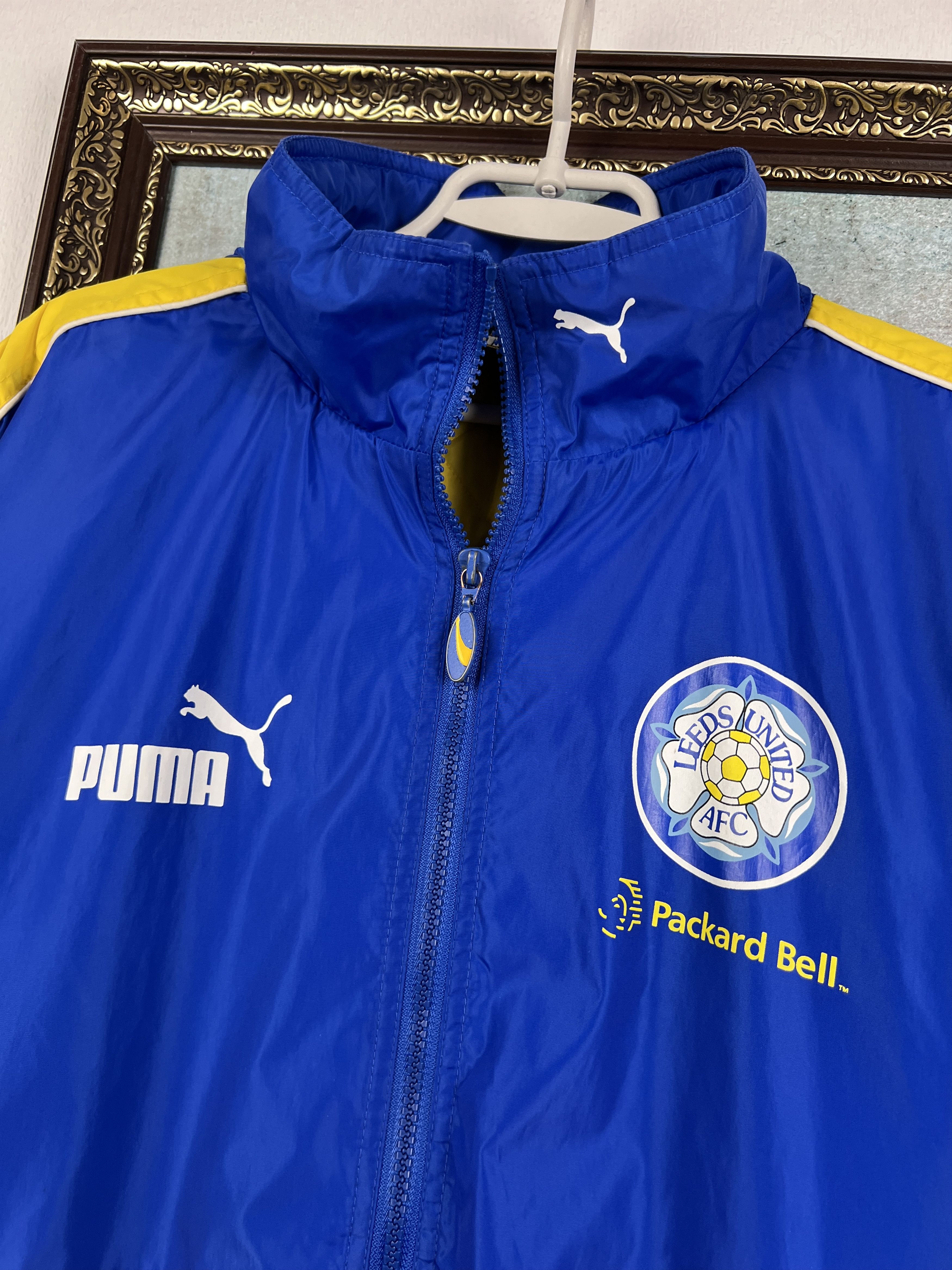 Puma Vintage 90's Puma Leeds United Football Padded Jacket Soccer Size US XL / EU 56 / 4 - 3 Thumbnail