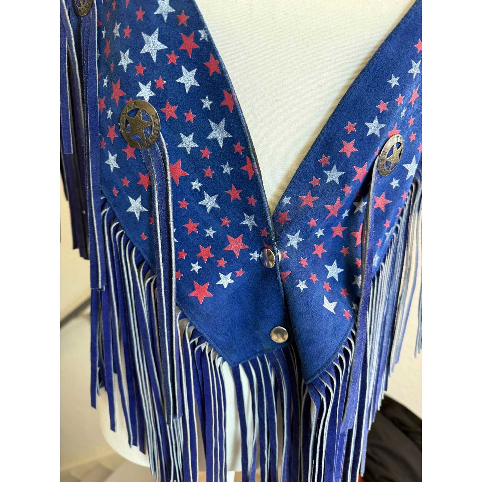 Vintage Vintage RARE Chasser Leather Suede Fringe Western American Size ONE SIZE - 10 Thumbnail