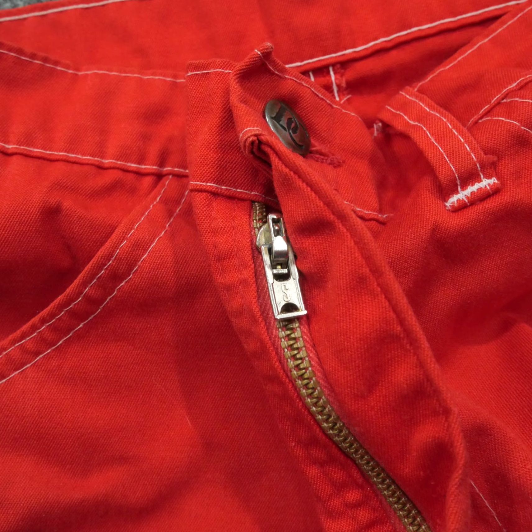 Vintage VINTAGE Dee Cee Shorts Womens 30 Orange Red Work Wear Talon 80s Size 28" / US 6 / IT 42 - 6 Thumbnail