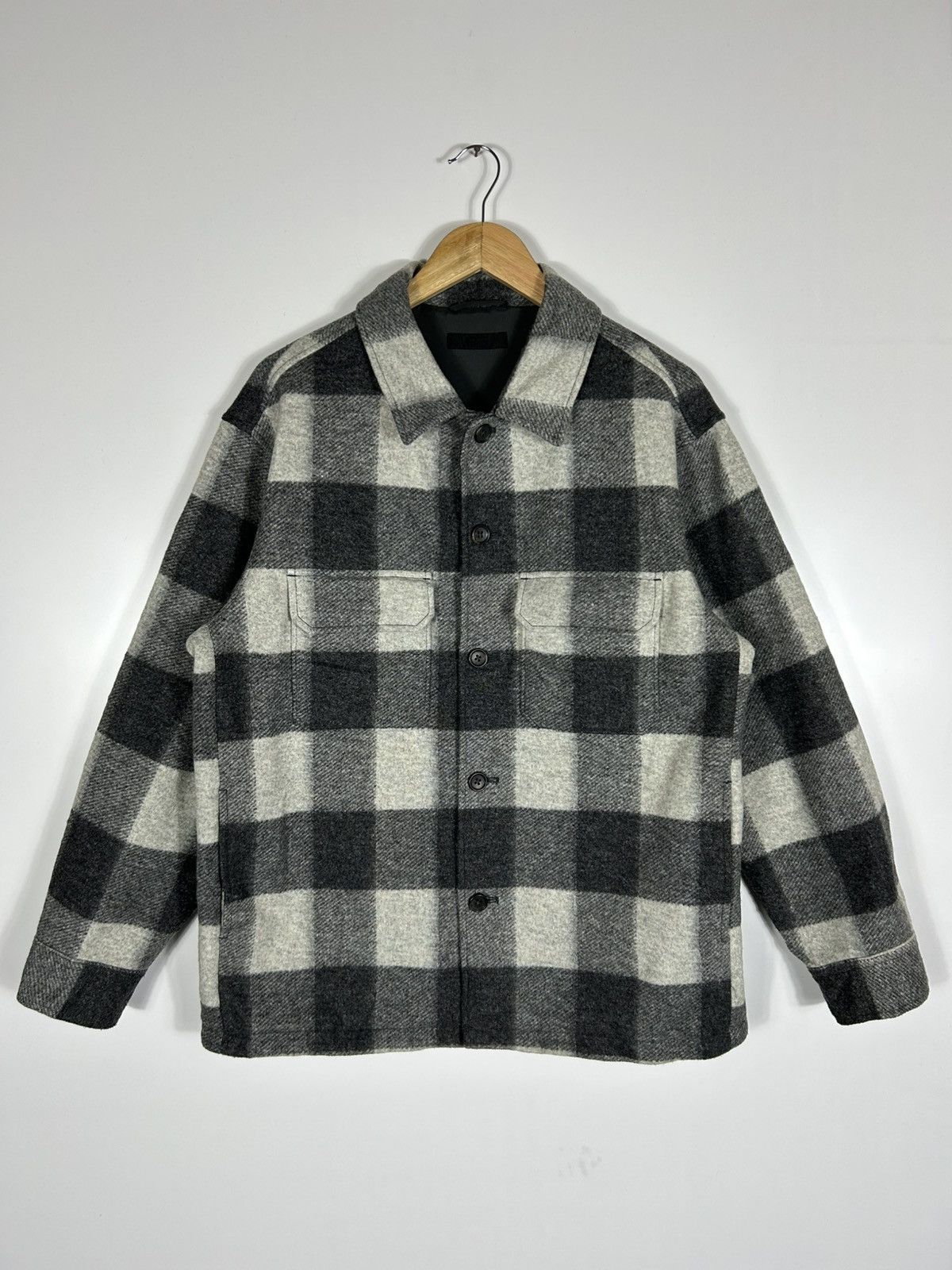 Japanese Brand × Uniqlo 🔥Uniqlo Flannel Button Workers Style Chore Shirt Jacket Size US L / EU 52-54 / 3 - 1 Thumbnail