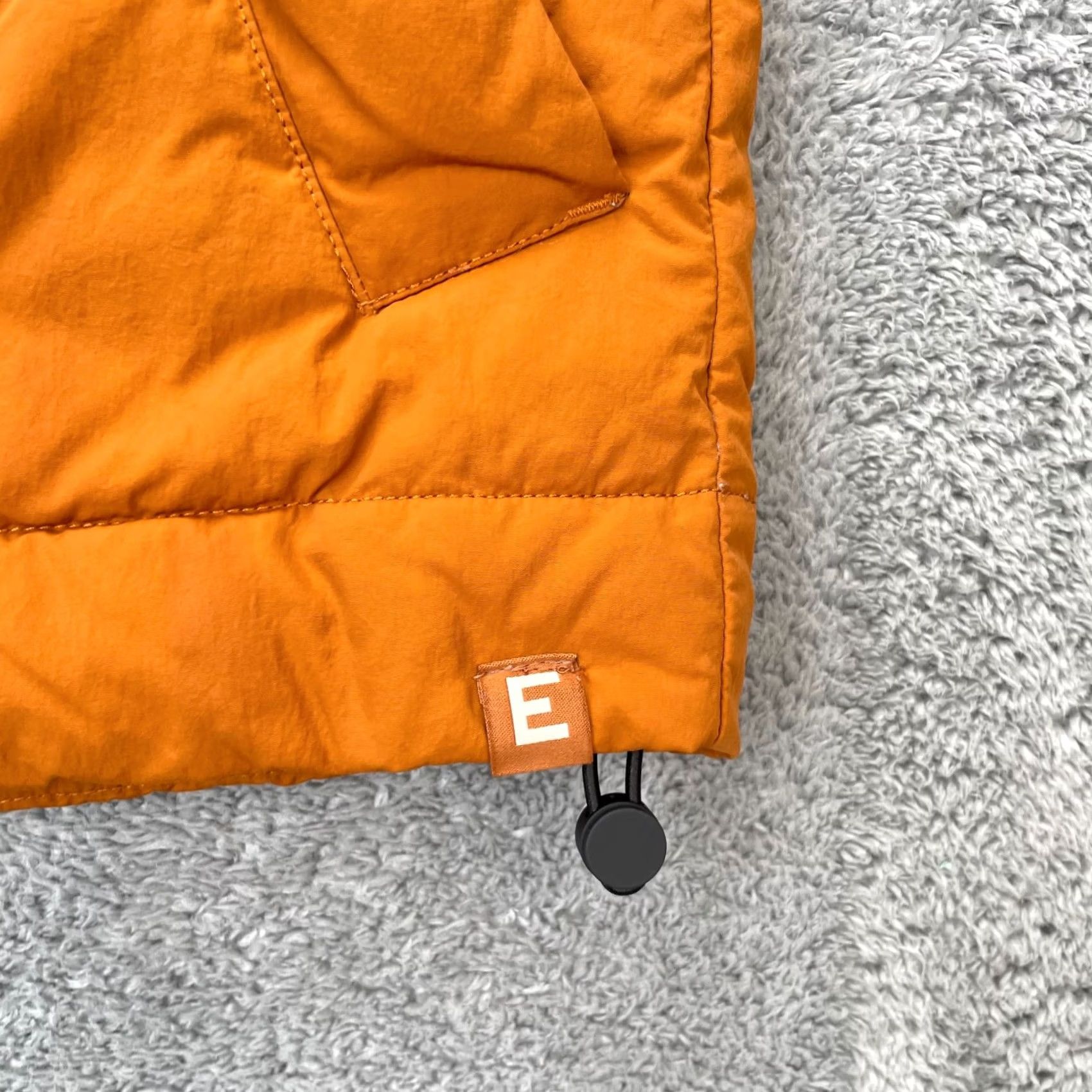 Everlane Everlane Vest Mens XXS Orange Nylon Puffer Full Zip Insulated Coat Jacket Short Stand-Up Collar Size US XXS / EU 40 - 2 Thumbnail