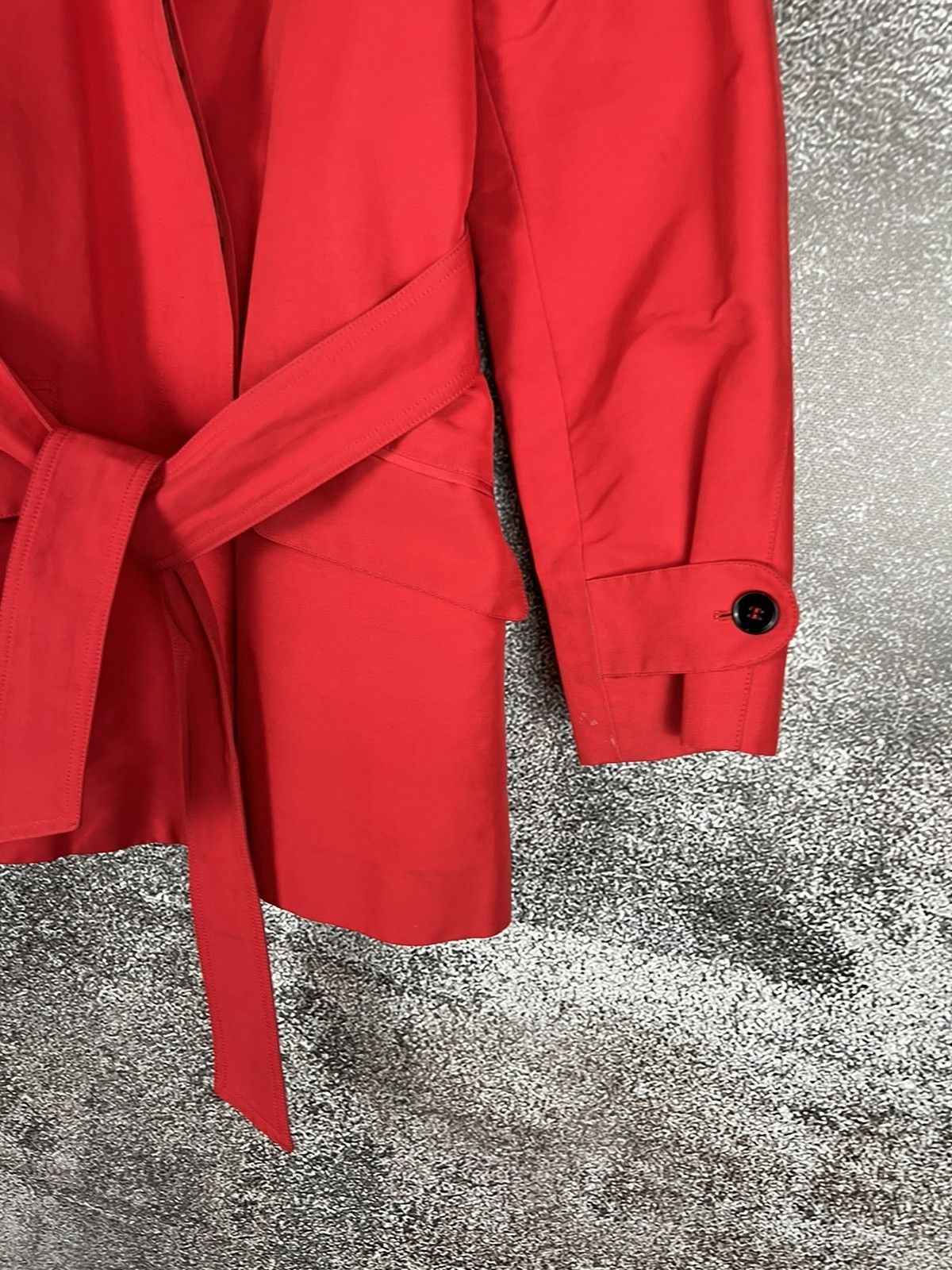 Designer × Dolce & Gabbana Dolce & Gabbana Red Polka dot Trench Coat Made in Italy Size S / US 4 / IT 40 - 8 Thumbnail