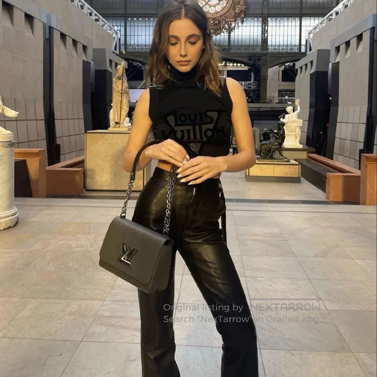 Louis Vuitton Louis Vuitton Black Flocked Logo Vest. Size S / US 4 / IT 40 - 1 Thumbnail