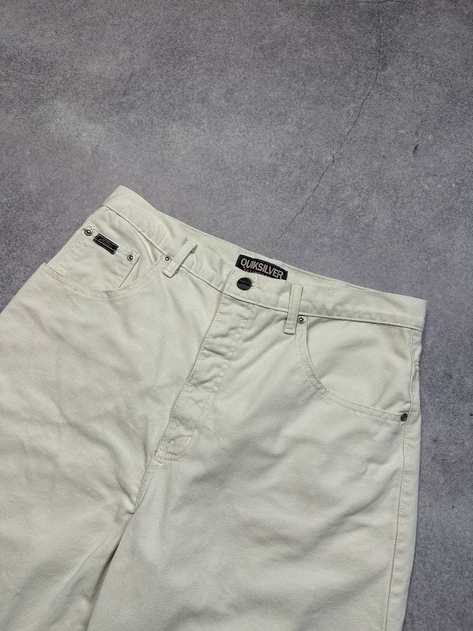 Quiksilver Vintage Quiksilver Shorts, Beige, Size M Serf Style Size US 32 / EU 48 - 2 Thumbnail