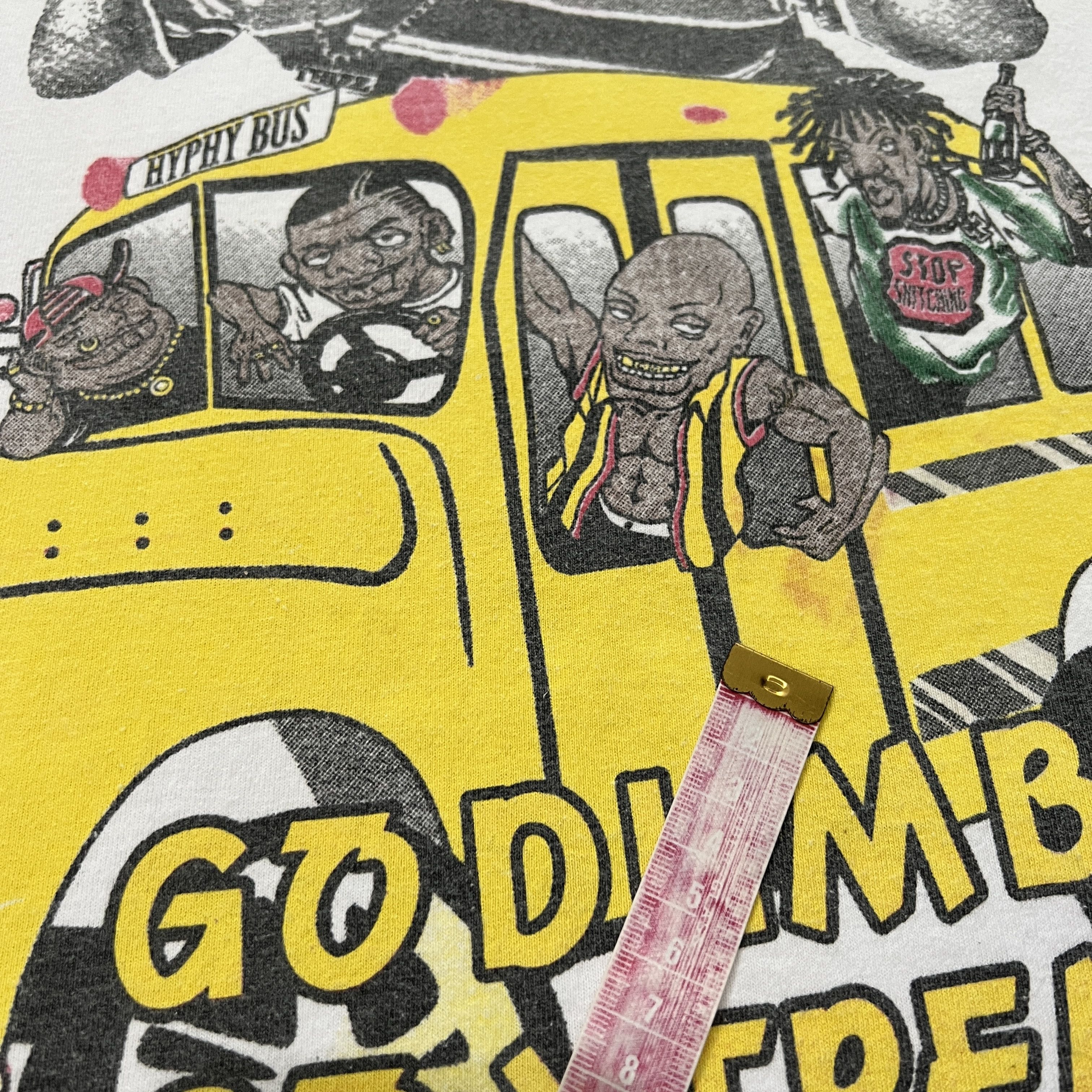 Rap Tees × Vintage Vintage Mac Dre Yellow Bus Tee THIZZ go dumb go xtreme Size US XXL / EU 58 / 5 - 7 Thumbnail