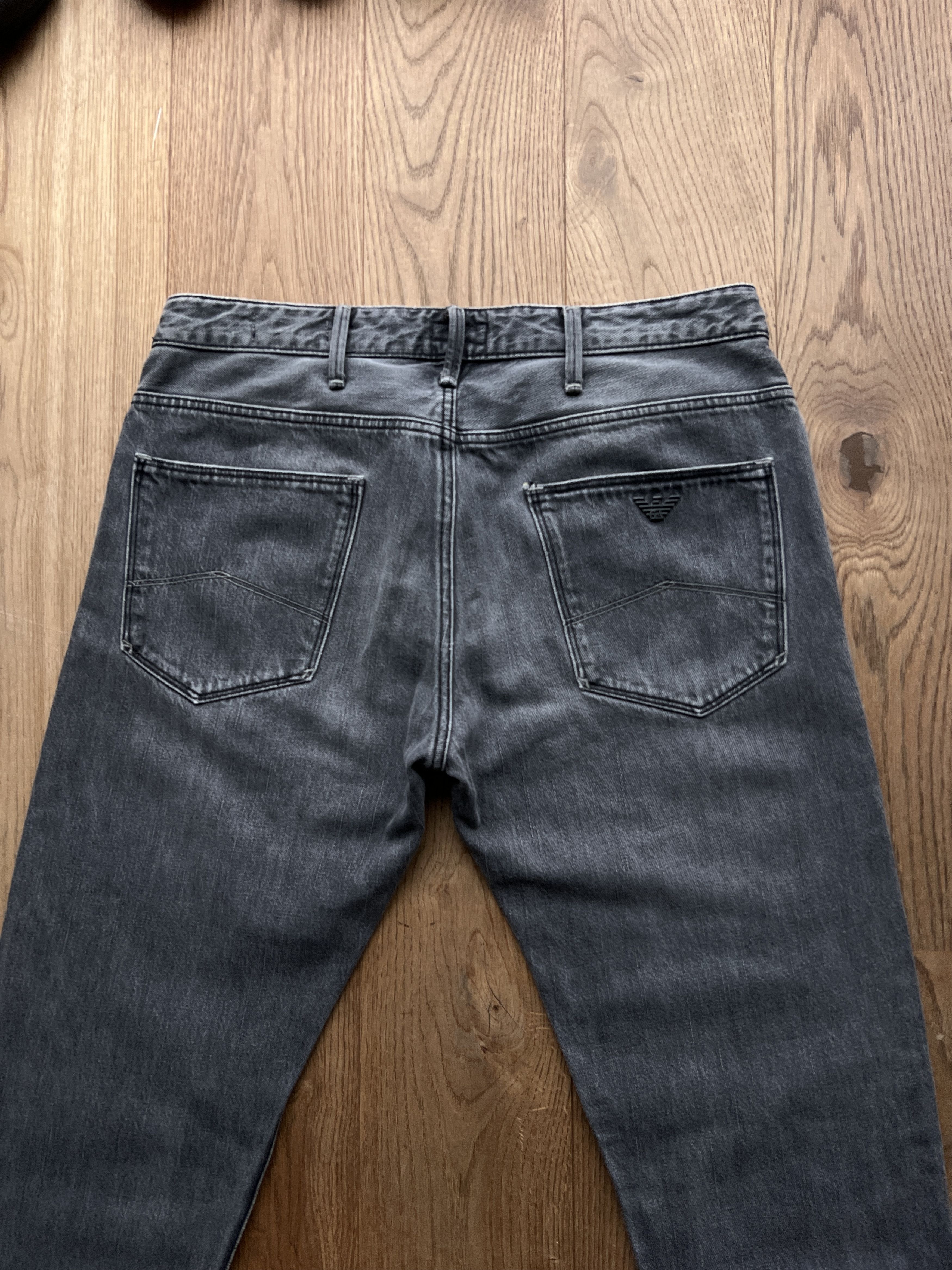 Armani Crazy! Armani jeans black skinny denim stretch slim pants Size US 31 - 12 Thumbnail
