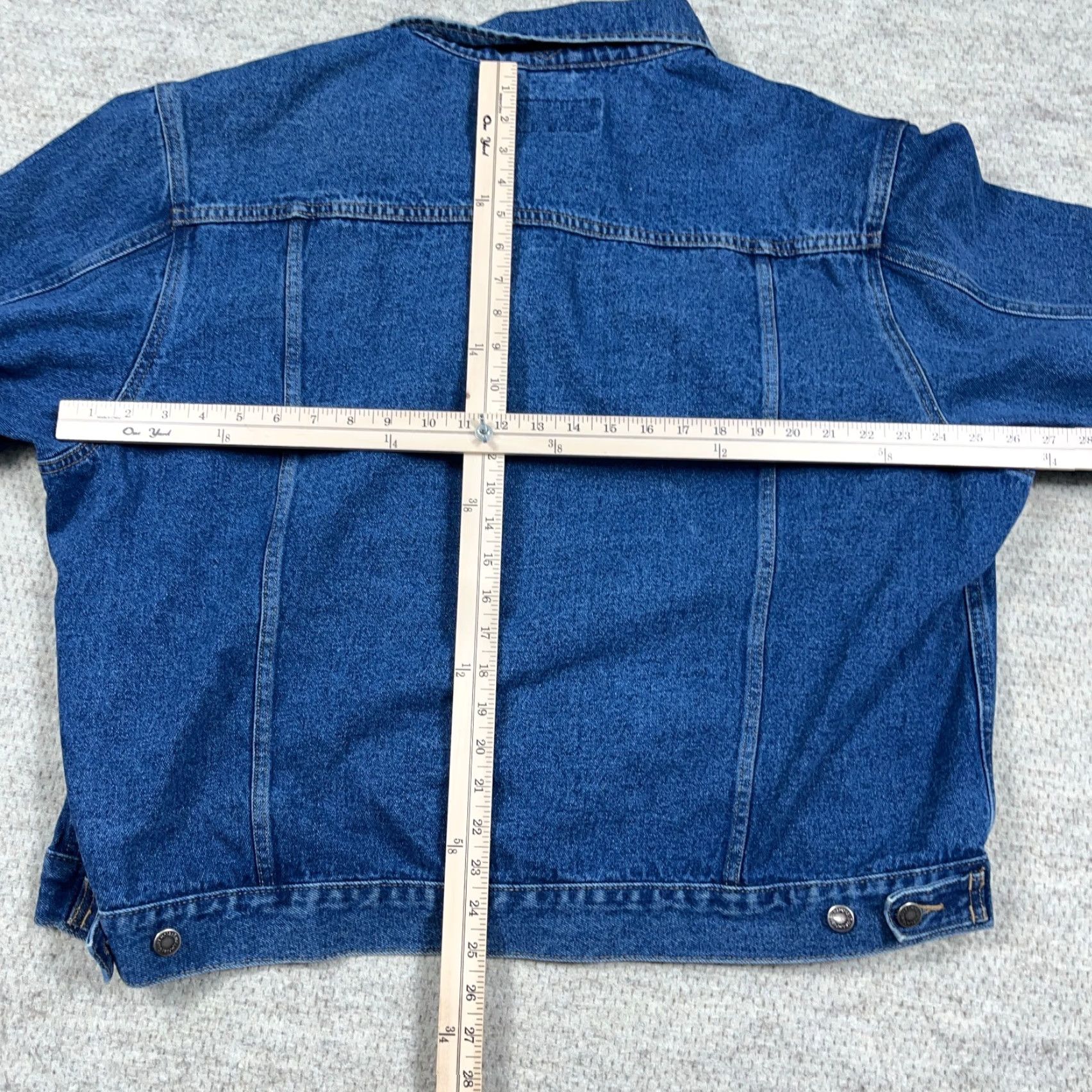 Wrangler VINTAGE Wrangler Hero Denim Jacket Men 3XL Blue Jean Trucker Med Wash 90s Y2K Wrangler Jacket Men 3XL Blue Denim Trucker 90s USA Classic Vintage Size US 39 - 7 Thumbnail