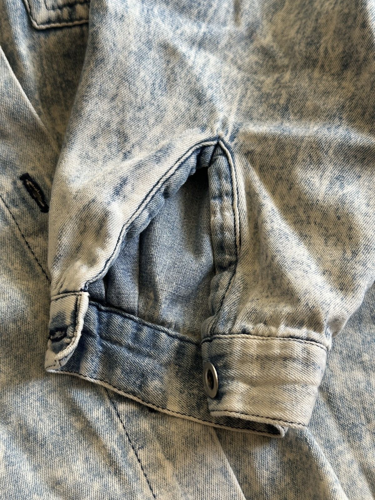 Other Vintage Acid Wash Denim Shirt Size M / US 6-8 / IT 42-44 - 4 Thumbnail