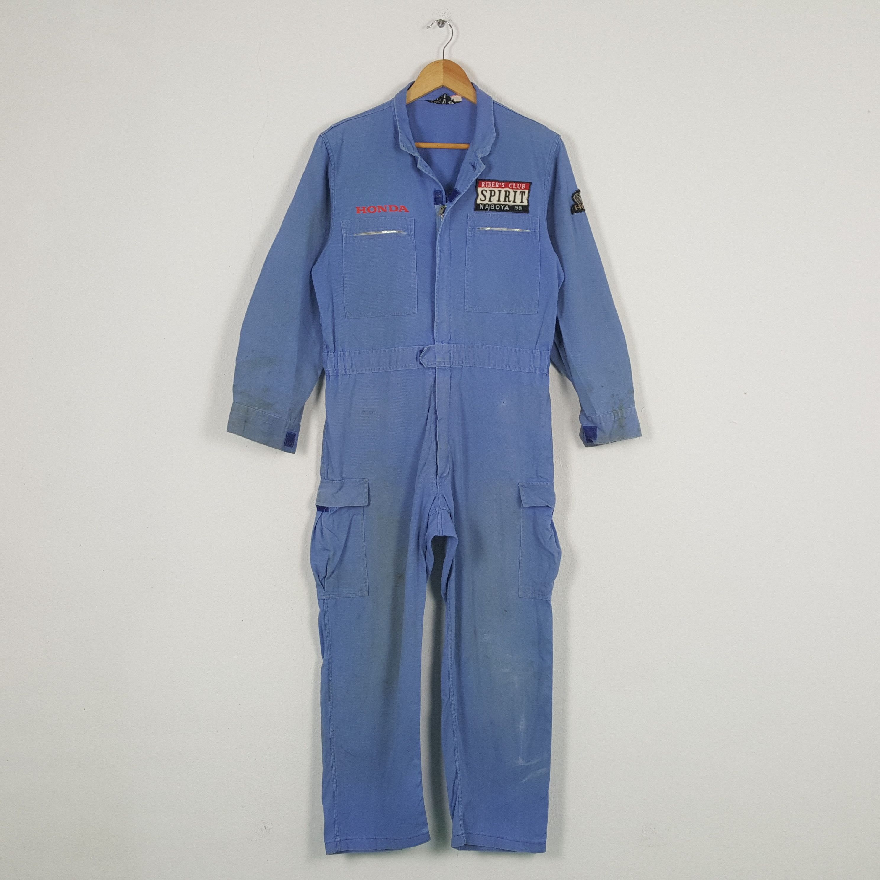 Japanese Brand × Vintage Vintage HONDA Japan Motorsport Coverall Jacket C288N11 Size US S / EU 44-46 / 1 - 4 Thumbnail