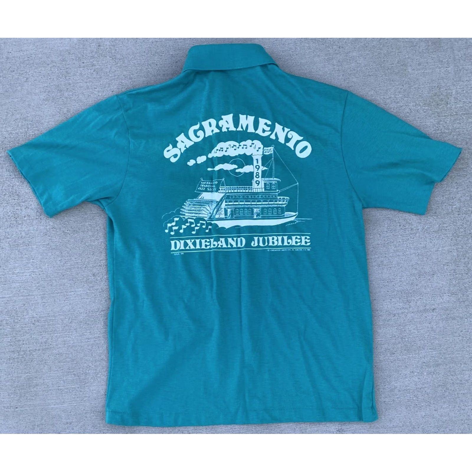 Vintage VINTAGE Grunt’s Sacramento 1989 Dixieland Jubilee pocket polo shirt M Size US M / EU 48-50 / 2 - 4 Thumbnail