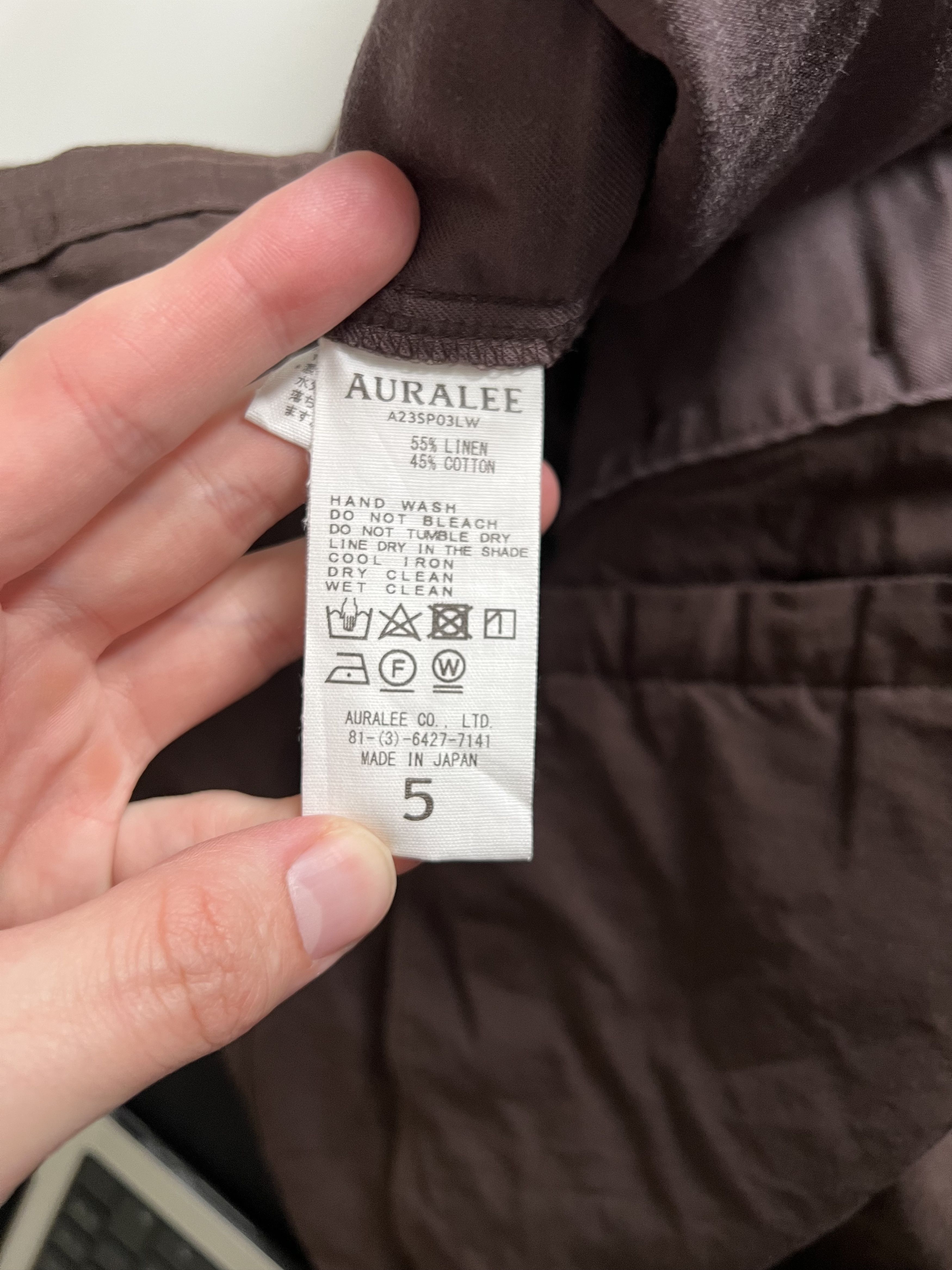 Auralee Auralee High Density Finx Linen Weather Easy Shorts Brown 5 Size US 36 / EU 52 - 4 Thumbnail