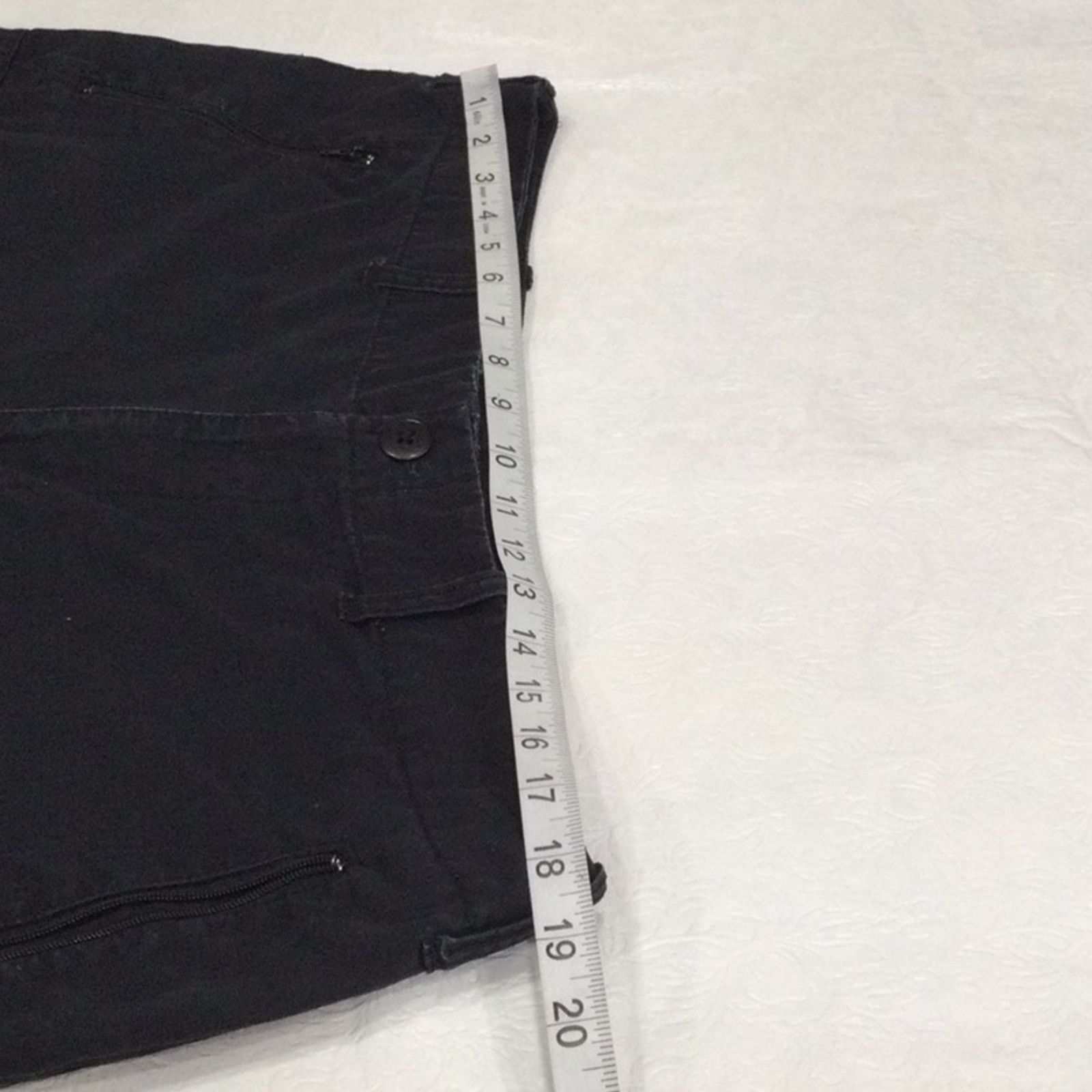 Other Fashion Bug Black Front Zipper Pockets Capri Pant Size 16 Size 38" / US 16 / IT 52 - 10 Thumbnail