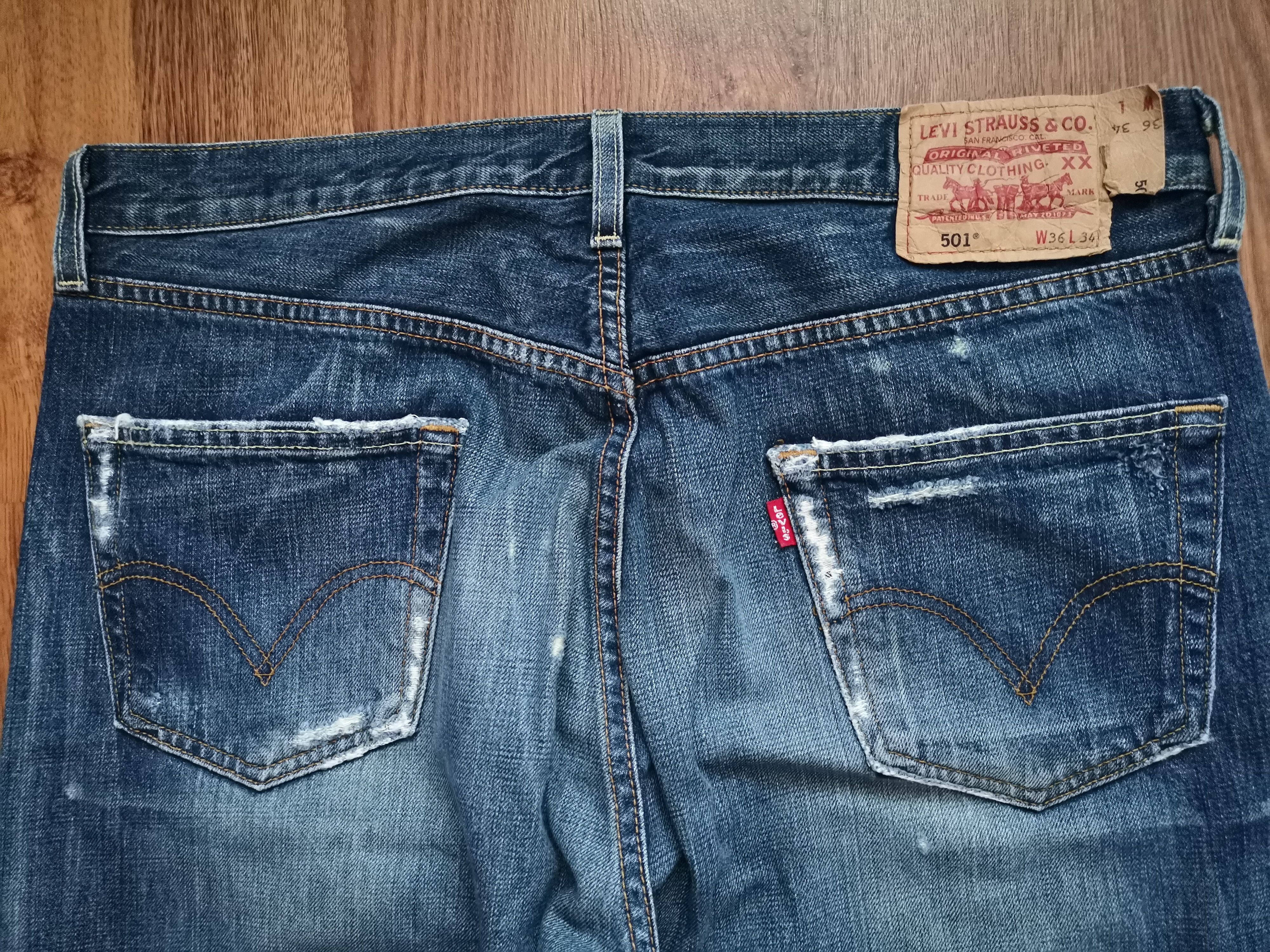 Levi's Vintage Levi's 501 Distressed Jeans Size US 36 / EU 52 - 2 Thumbnail