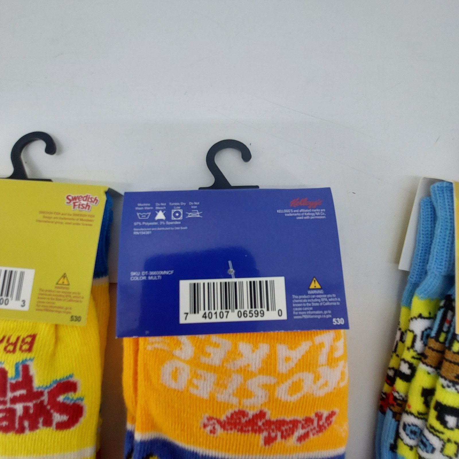Other Set of 3 Designer Socks Sponge Bob Frosted Flakes Swedish Size ONE SIZE - 4 Thumbnail