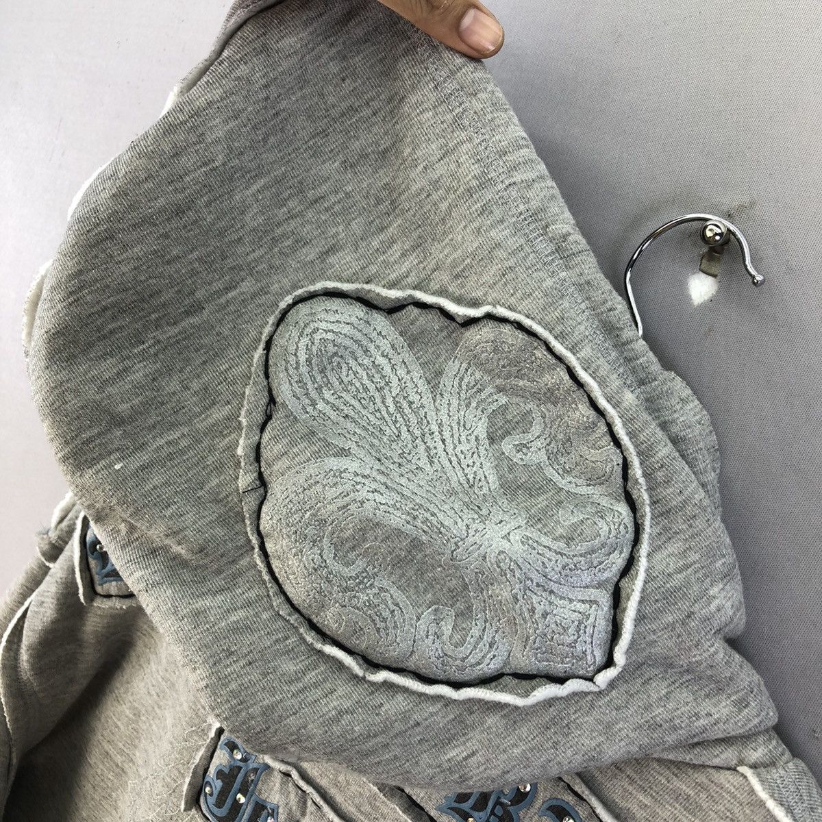 Affliction LBJ Co Crazy Fleur Zip Up Hoodie Jacket Like Chrome Hearts Size US L / EU 52-54 / 3 - 13 Thumbnail