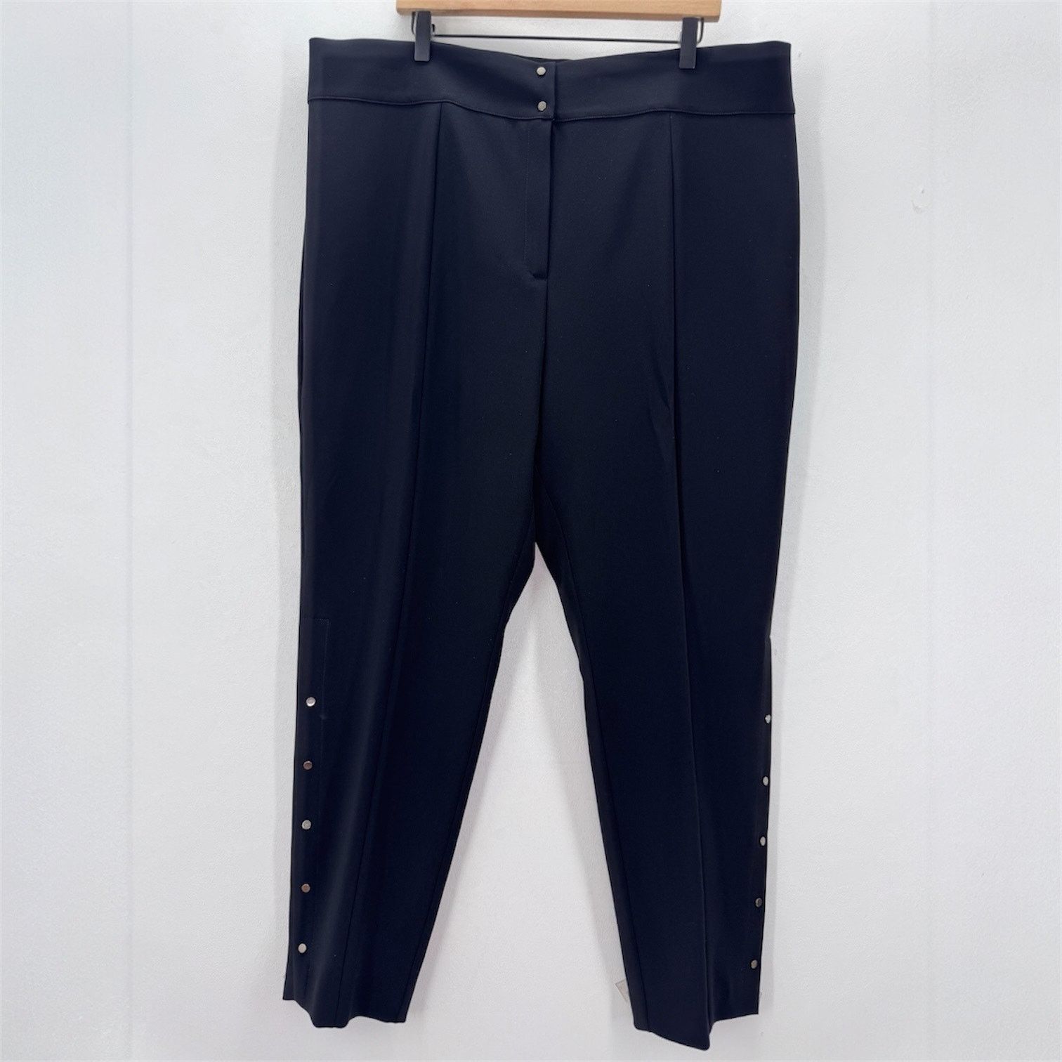 Marina Rinaldi Marina Rinaldi RANCH Black Pants Plus 22 Quiet Luxury Office Size 42" / US 20 - 2 Thumbnail