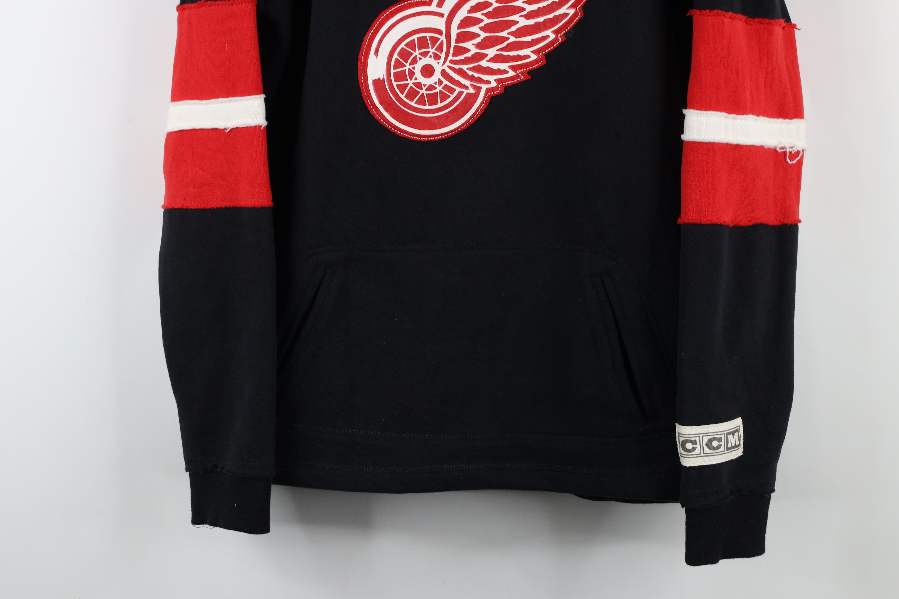 Vintage Vintage CCM Hockey Red Wings Hockey Jersey Hoodie Sweatshirt Size L / US 10 / IT 46 - 3 Thumbnail