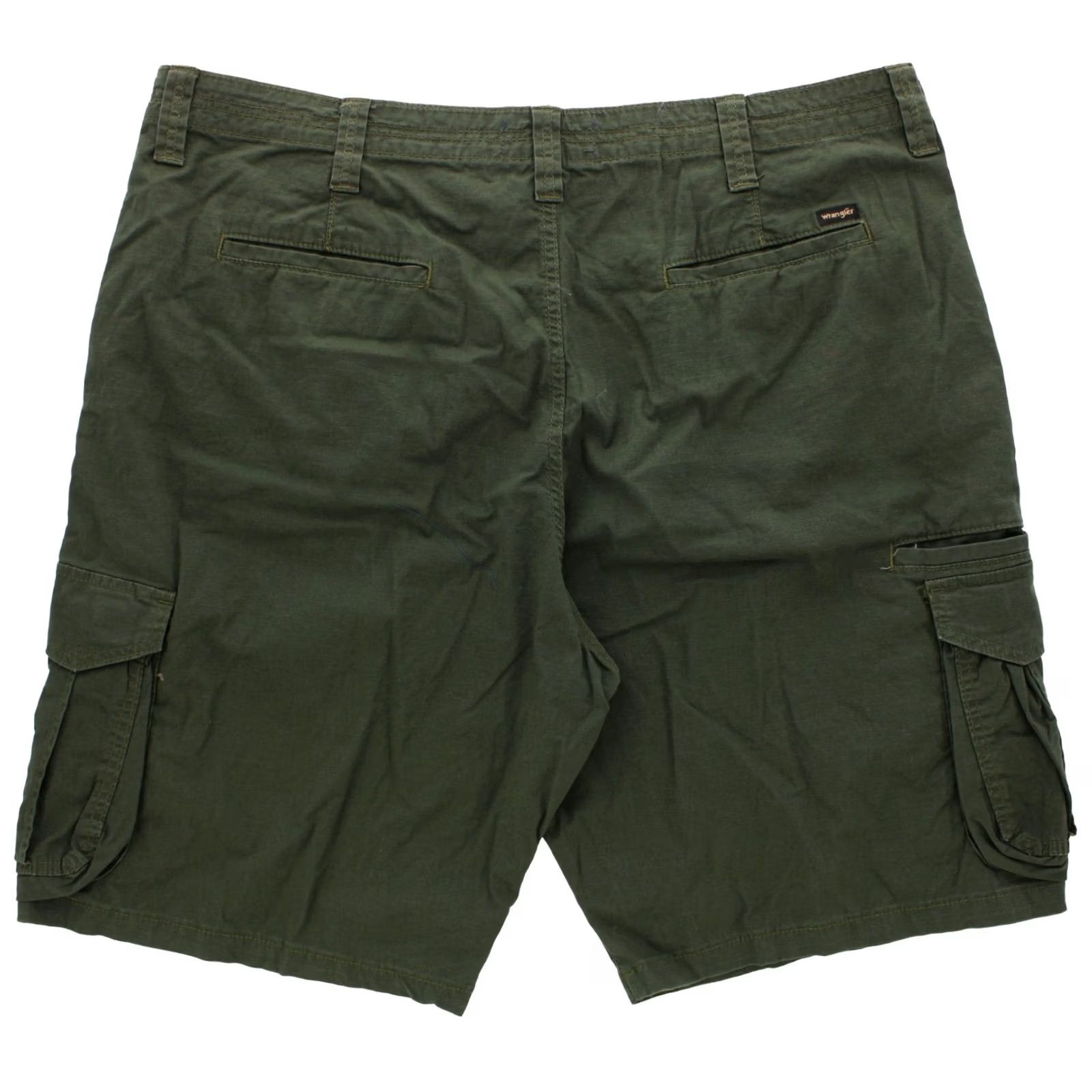 Wrangler Wrangler Authentics Men's Cargo Shorts Big & Tall Lightweight Rip-Stop 7-Pocket OD Green 44in Waist Casual Travel Workwear 10" Inseam Mens Size US 44 / EU 60 - 2 Thumbnail