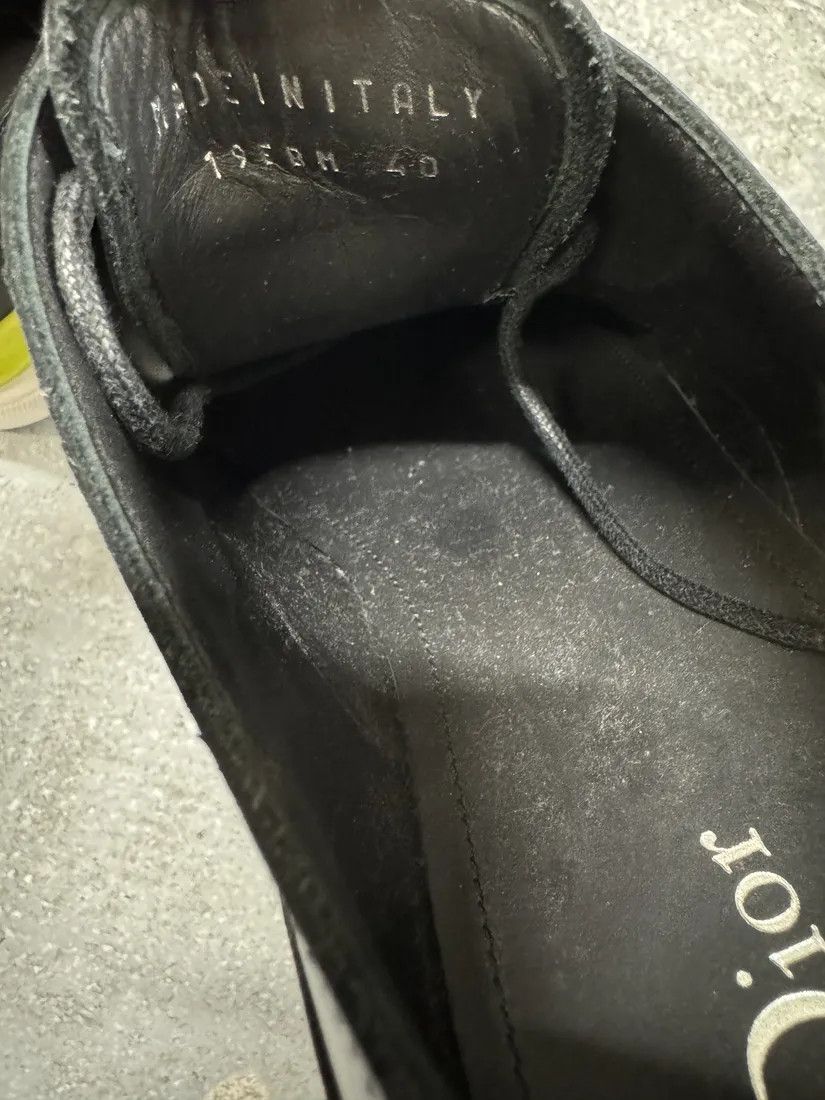 Dior × Vintage Christian Dior Yellow & Black Derby Leather Shoes by Kim Jones Size US 7.5 / EU 40-41 - 10 Thumbnail