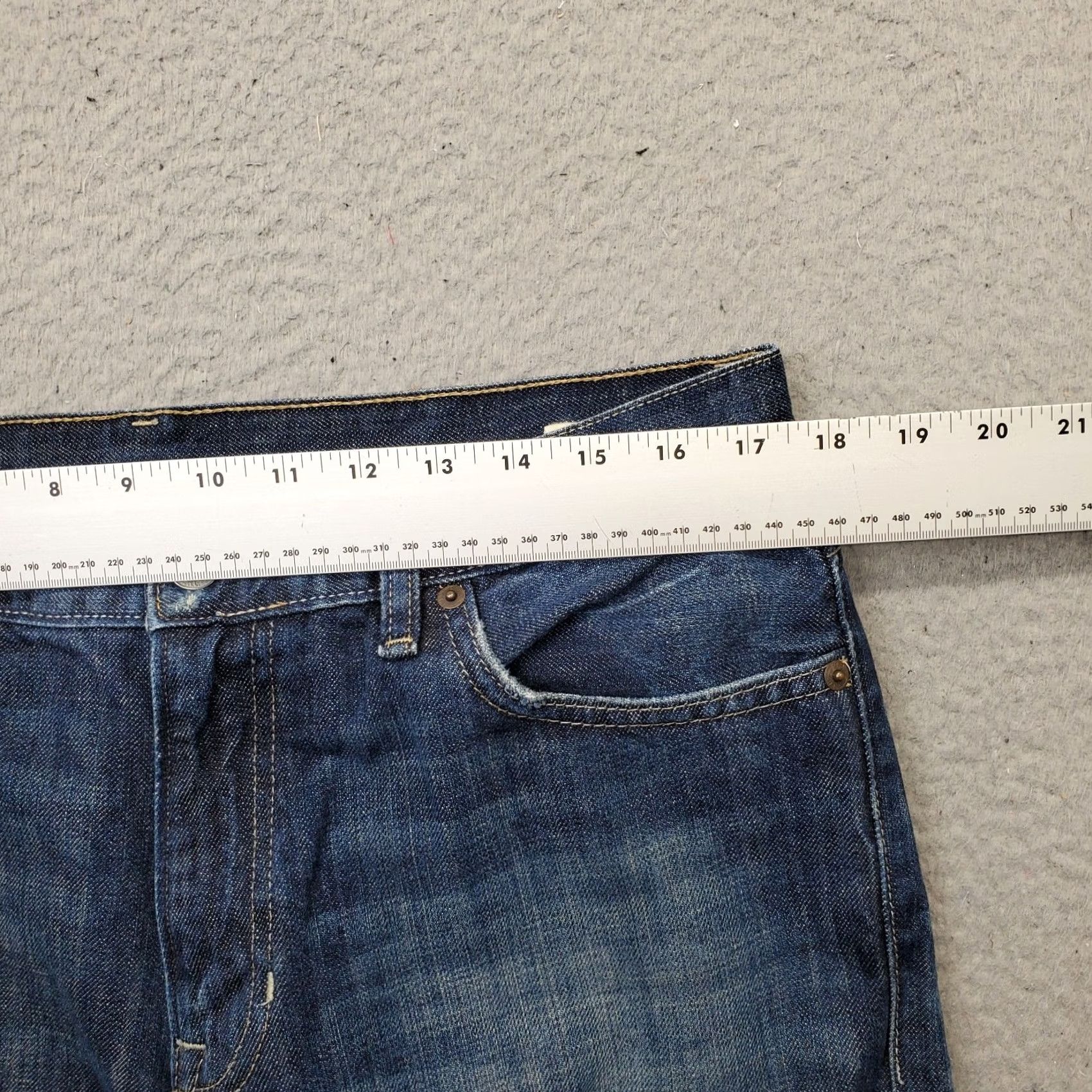 Vintage Denim & Supply Ralph Lauren Jeans Mens 34 Blue Straight Leg Streetwear Size US 34 / EU 50 - 6 Thumbnail