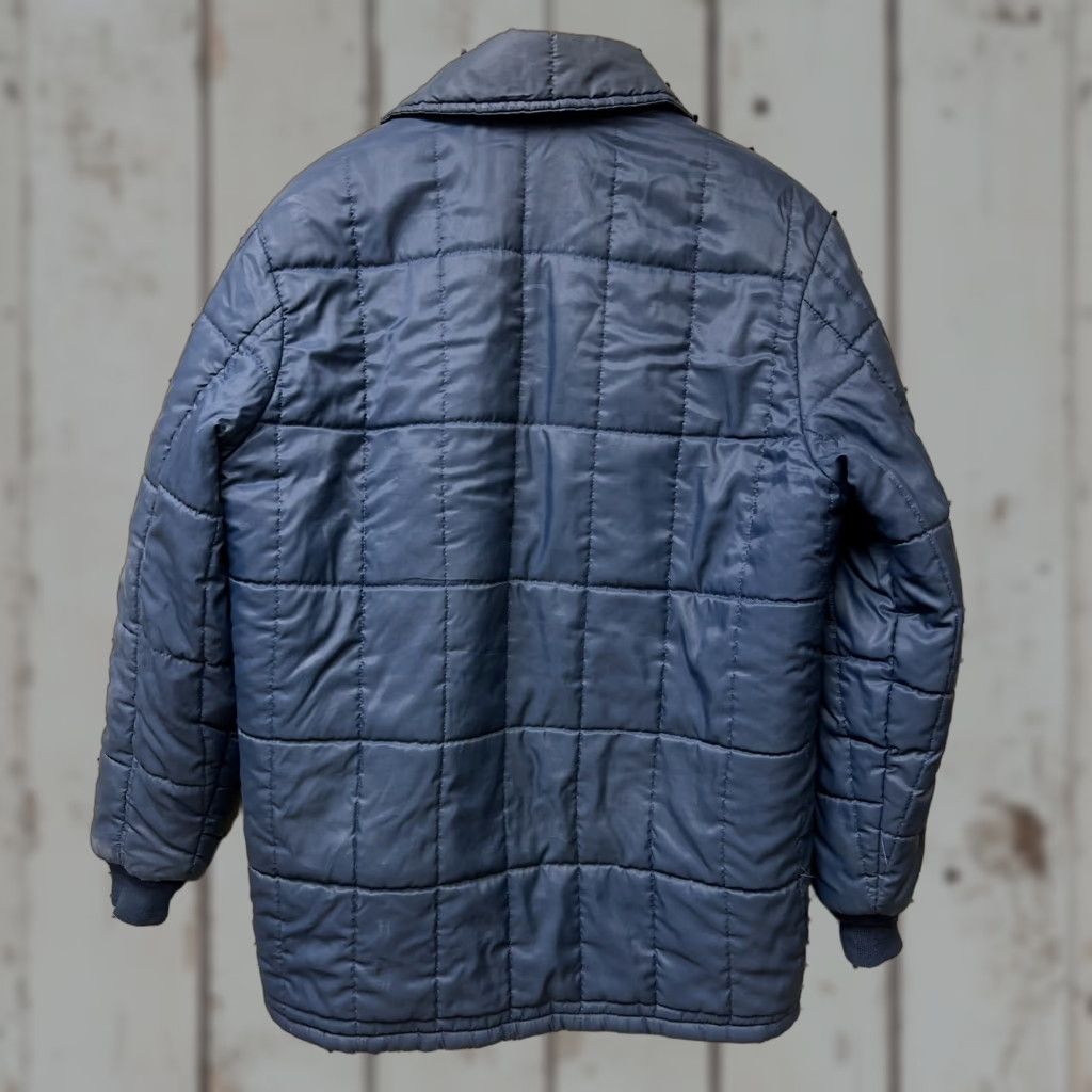 Vintage VINTAGE Shearling Mens XL Sportsmaster Blue Nylon High Pile Fleece Zip Jacket Quilted Winter Size US XL / EU 56 / 4 - 1 Thumbnail