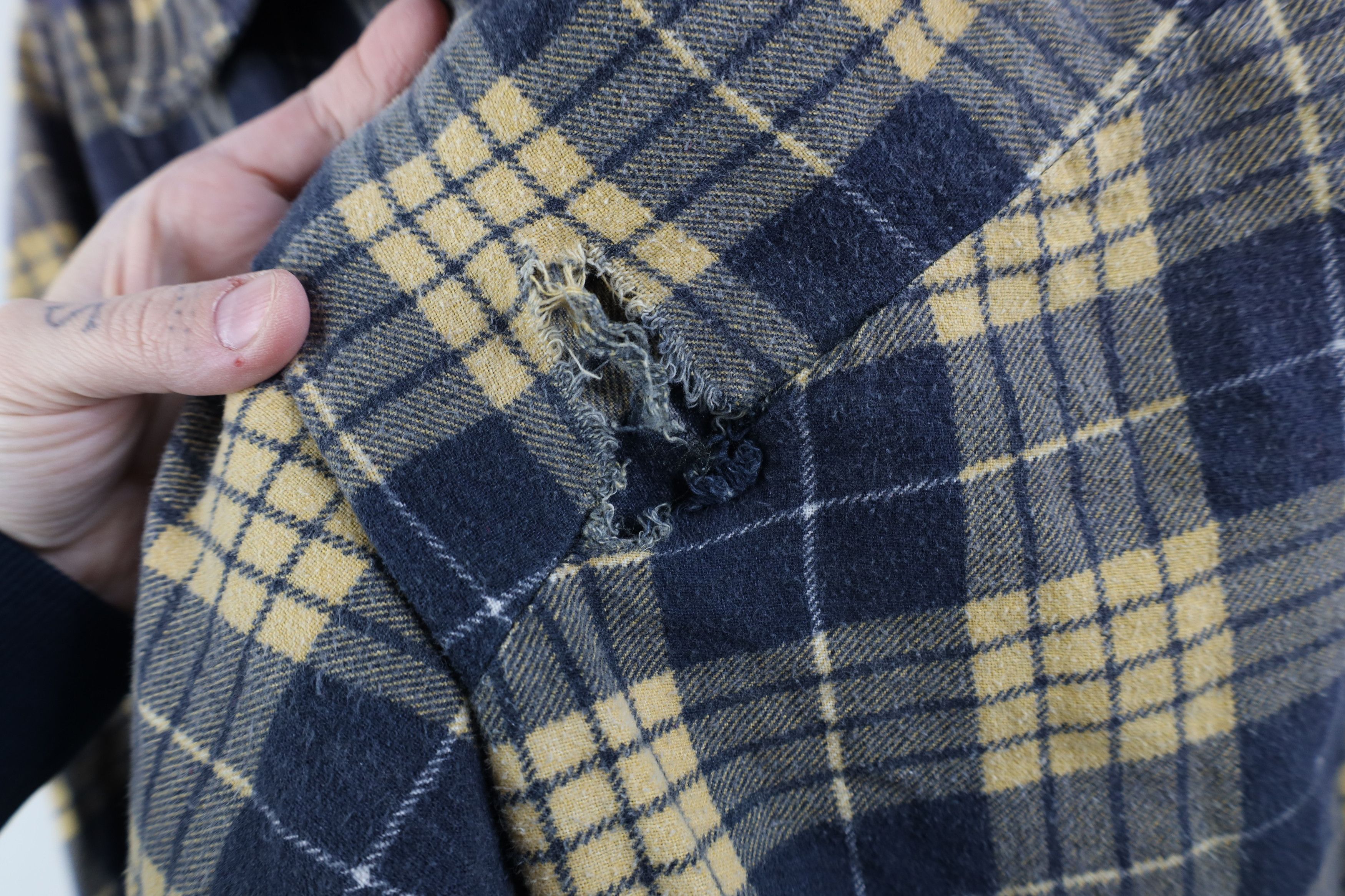 Vintage Vintage 90s Streetwear Flannel Collared Button Shirt Plaid Size US XXL / EU 58 / 5 - 5 Thumbnail