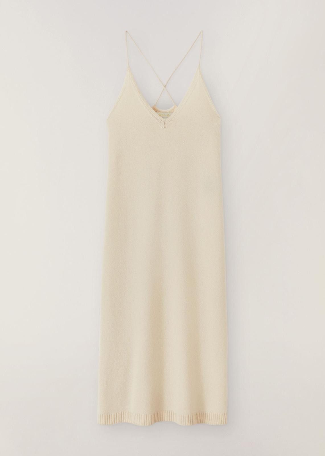 Loro Piana o1srvl11e1024 Cocooning Cashmere Midi Dress in Off White Size S / US 4 / IT 40 - 1 Thumbnail