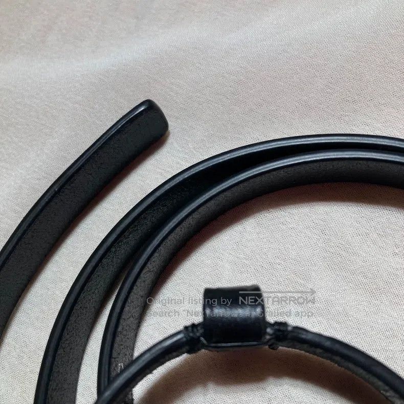 Dries Van Noten Dries Van Noten Black Leather Belt Size ONE SIZE - 9 Thumbnail
