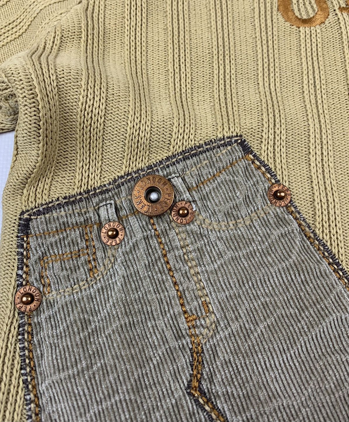 Hysteric Glamour Pepe Jeans London Crazy Vintage Sweater Y2K Style Size US M / EU 48-50 / 2 - 7 Thumbnail