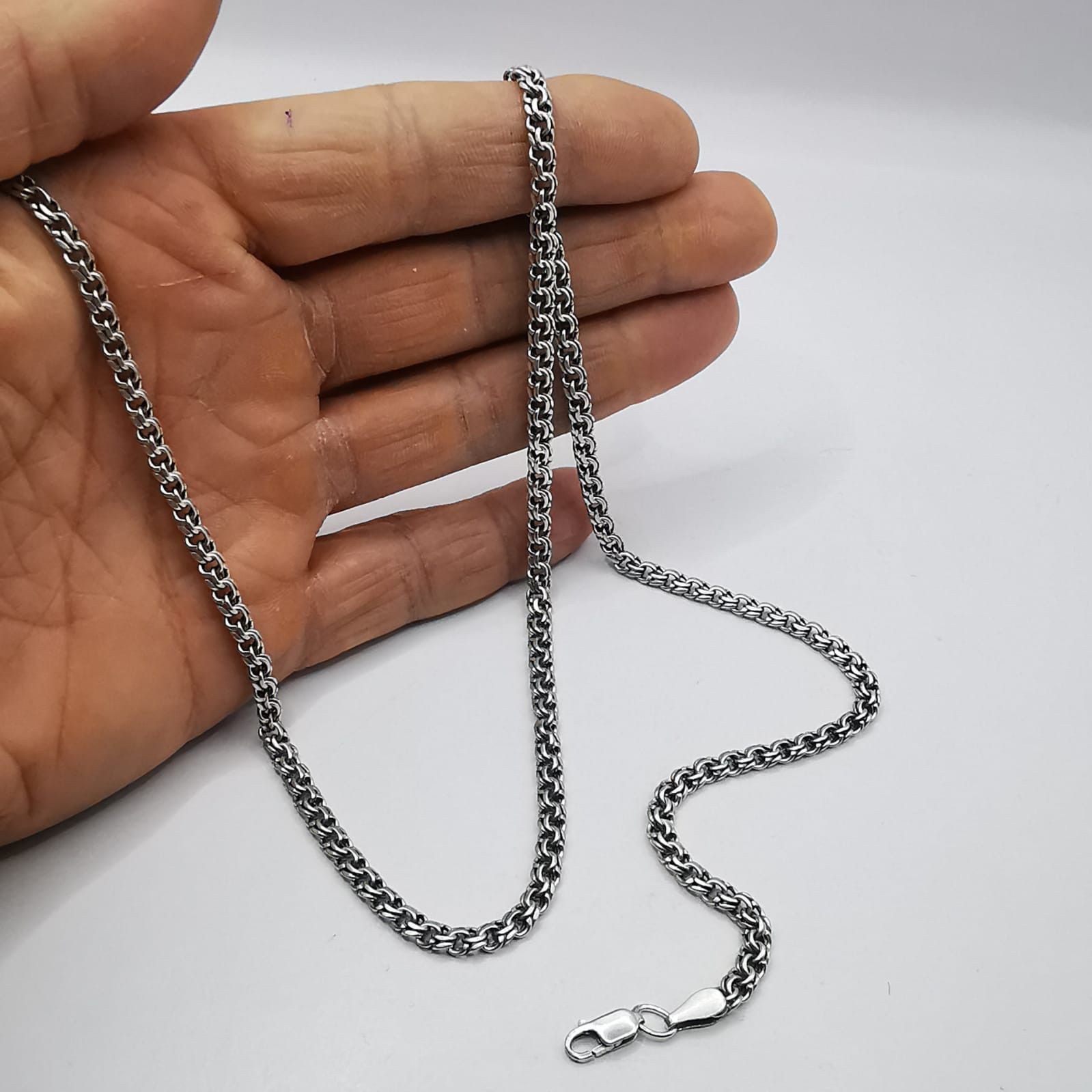 Vintage Vintage Jewelry Chain, 925 Sterling Silver, Signed 21.91g Size ONE SIZE - 4 Thumbnail