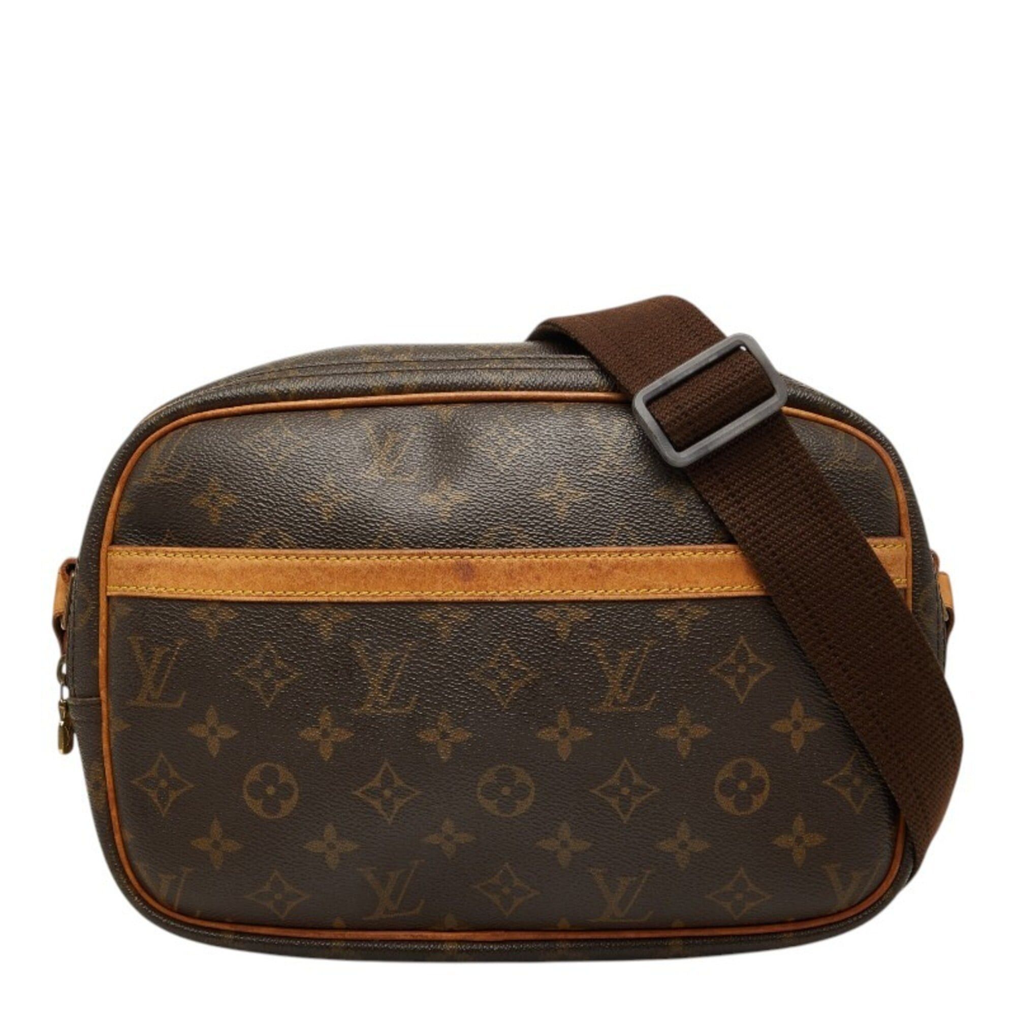 Louis Vuitton Louis Vuitton Monogram Reporter PM Crossbody Shoulder Bag M45254 Brown Leather Women's LOUIS VUITTON Size ONE SIZE - 1 Thumbnail