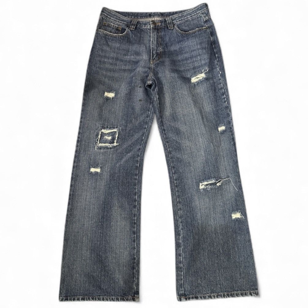 Hysteric Glamour 🔥🇯🇵 Super Baggy Euro Tribal Distressed Denim y2k Style Size US 34 / EU 50 - 1 Thumbnail