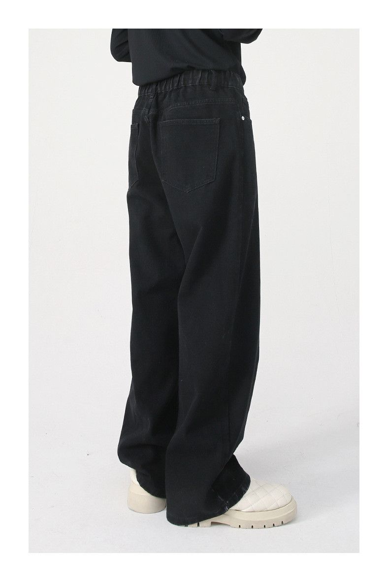 Japanese Brand × Jean Japanese loose elastic waist straight casual jeans Size US 32 / EU 48 - 4 Thumbnail