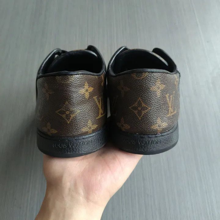 Louis Vuitton Louis Vuitton Black Leather Sneakers -2508 Size US 8 / EU 41 - 1 Thumbnail
