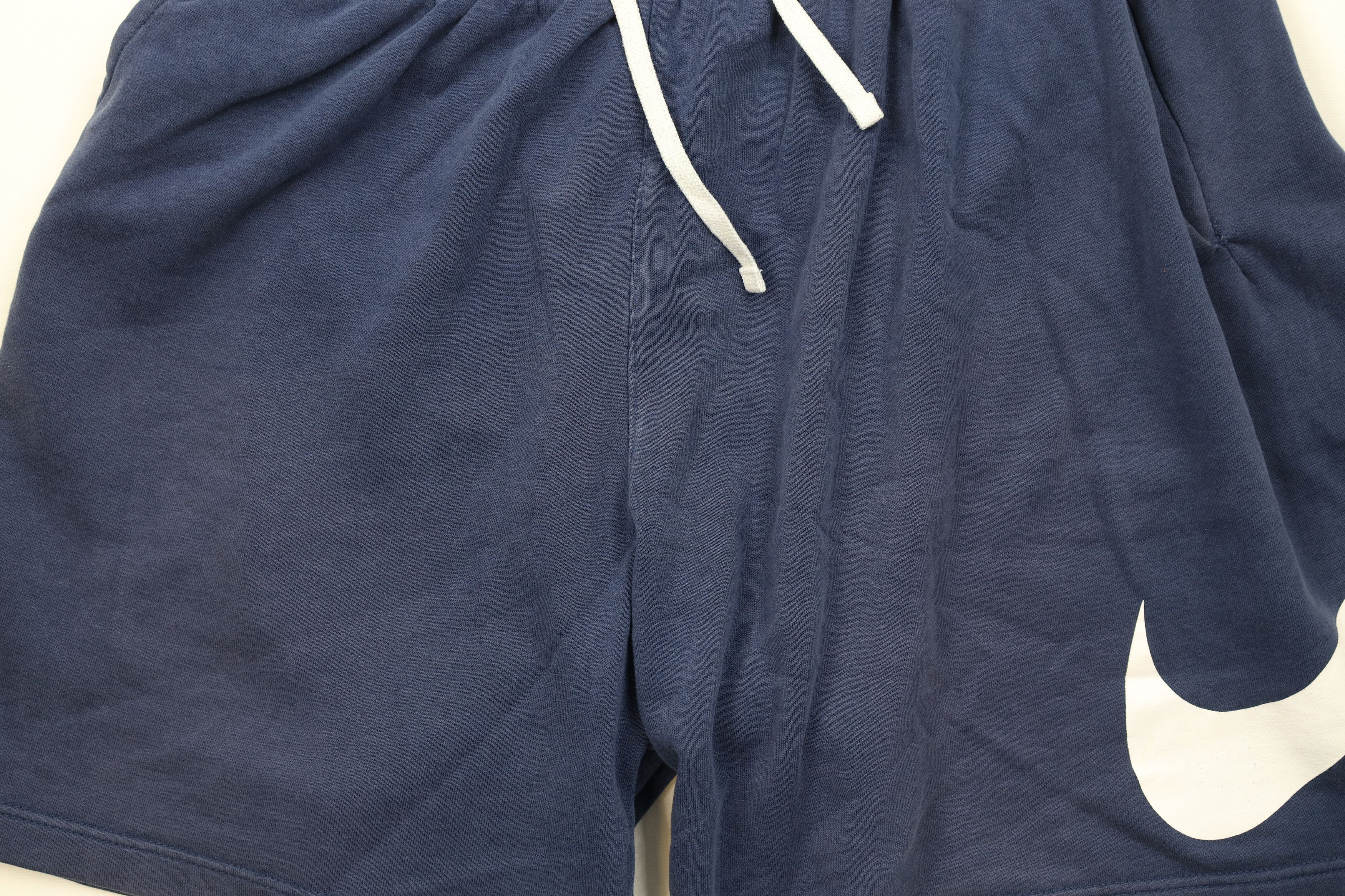 Nike Vintage Y2K Nike Swoosh Above Knee Sweatpants Shorts Blue Size US 38 / EU 54 - 3 Thumbnail