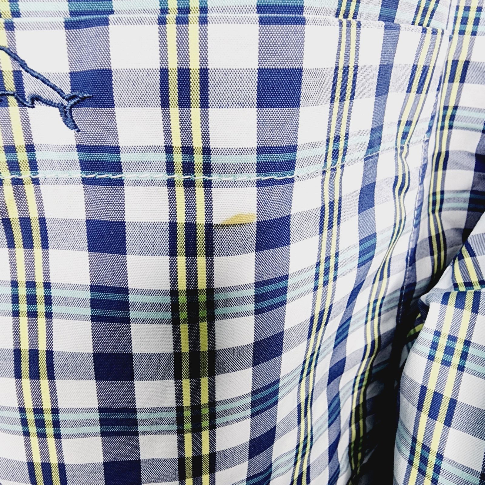 Tommy Bahama Tommy Bahama Nylon Button Front Blue Plaid Shirt Size Size US XL / EU 56 / 4 - 8 Thumbnail