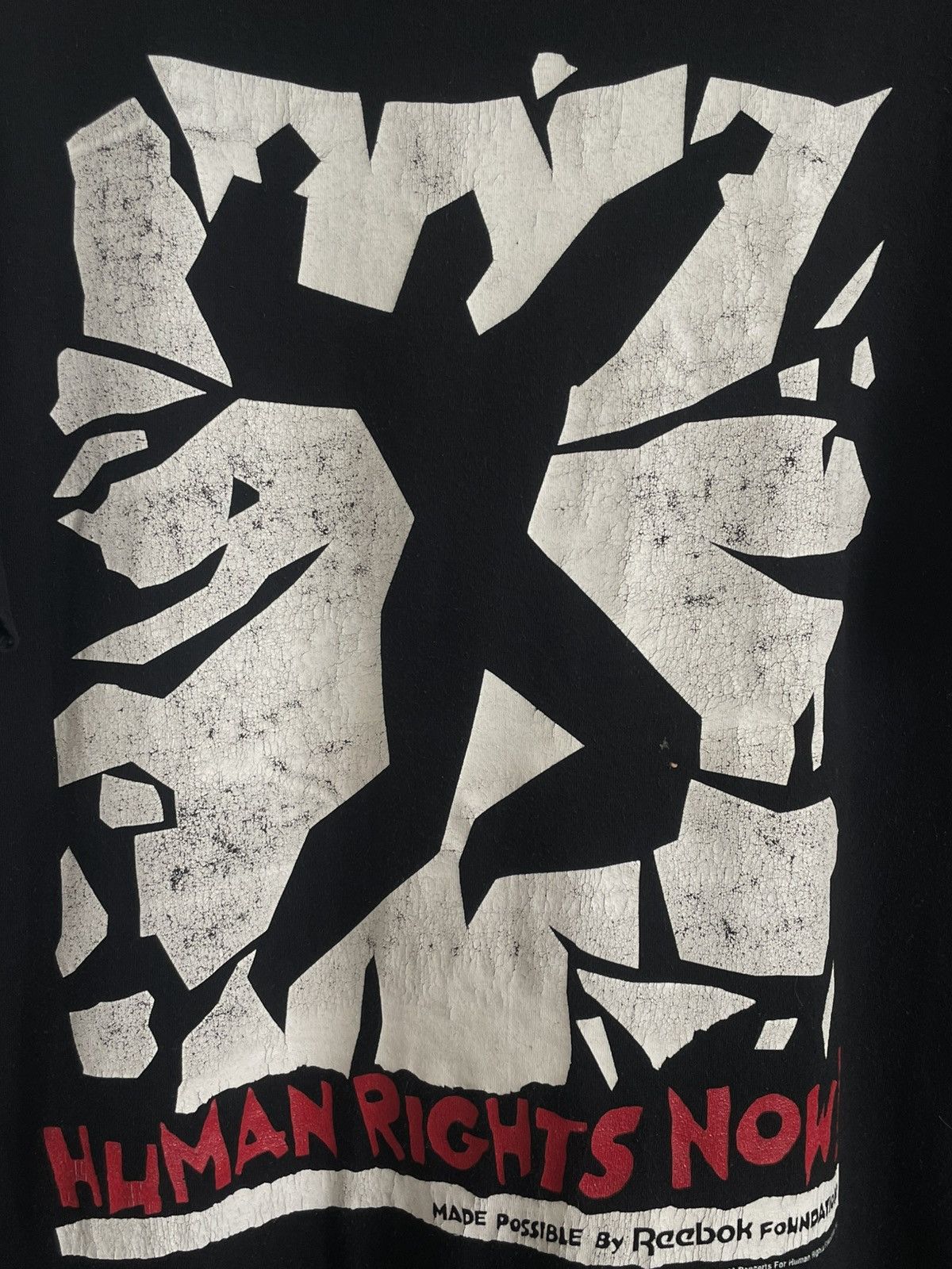 Band Tees Vintage Reebok Human Rights Now 1988 World Tour RARE Size US L / EU 52-54 / 3 - 5 Thumbnail