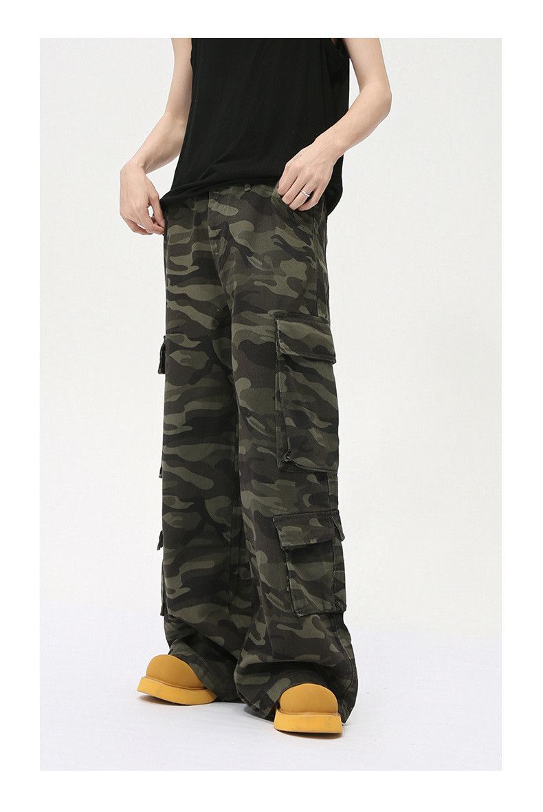 Japanese Brand Y2K Streetwear Camo Cargo Baggy Jeans Size US 32 / EU 48 - 2 Thumbnail