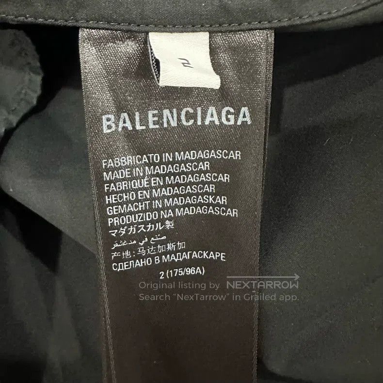 Balenciaga Balenciaga Back Logo Lettering Shirt Size US M / EU 48-50 / 2 - 5 Thumbnail
