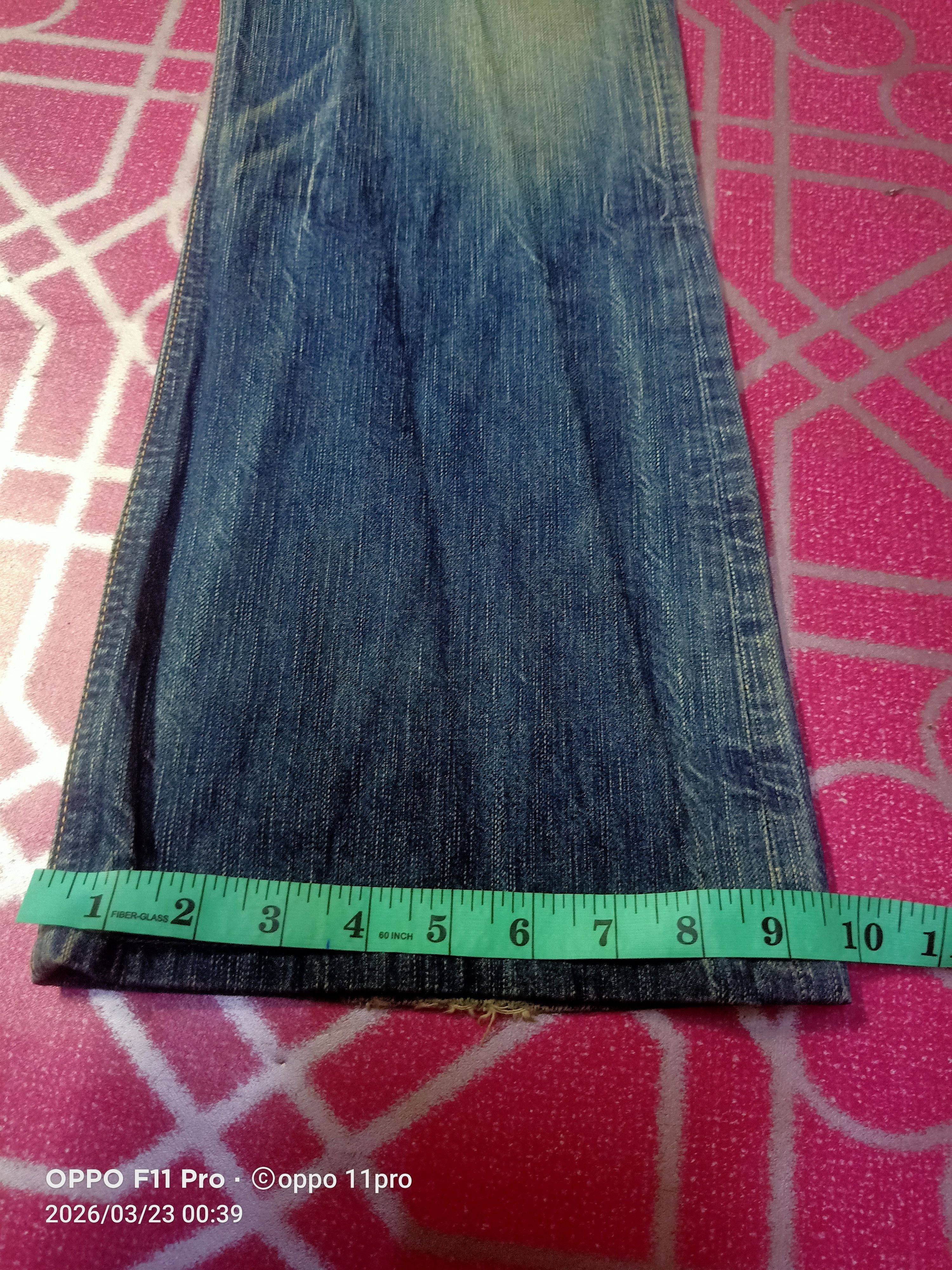 If Six Was Nine 💥Edwin Vintage 503 Flare Denim Distressdenim 💥 Size US 34 / EU 50 - 15 Thumbnail