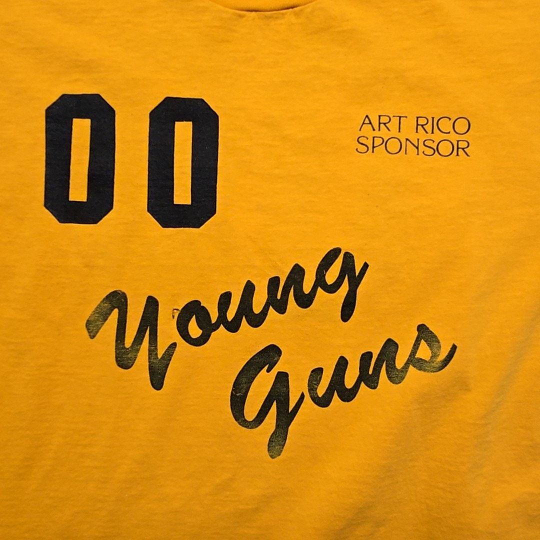 Fruit Of The Loom Vintage Young Guns Shirt Ricos Barbershop Graphic L Tee Size US L / EU 52-54 / 3 - 2 Thumbnail