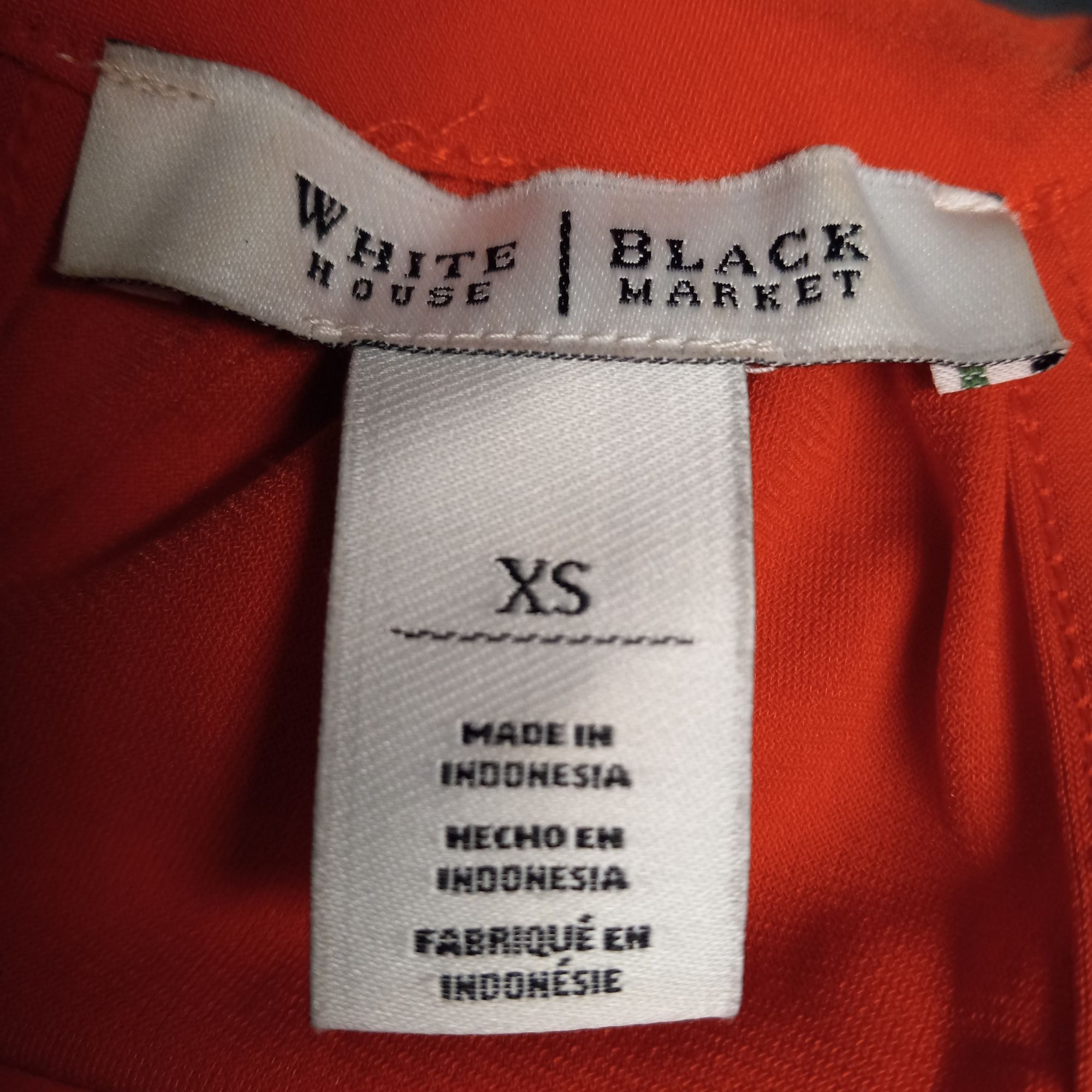 White House Black Market WHBM XS Halter Top Orange Sleeveless Keyhole Embellished Bea Size XS / US 0-2 / IT 36-38 - 8 Thumbnail