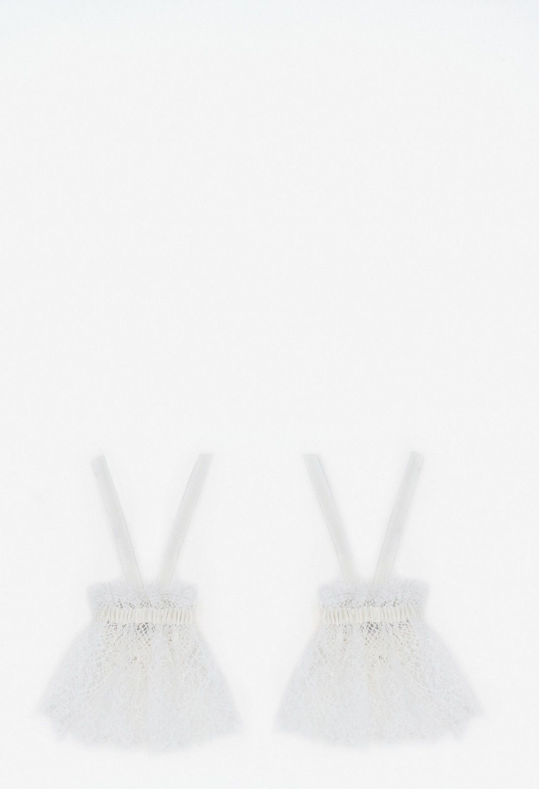 Ann Demeulemeester Ann Demeulemeester White Cotton Sleeves Size ONE SIZE - 2 Thumbnail