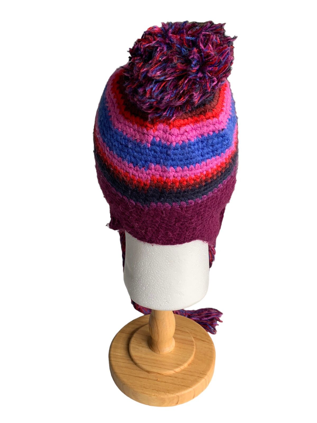 Japanese Brand × The North Face The North Face Multicolour Earflap Crochet knit Beanie Hats Size ONE SIZE - 6 Thumbnail