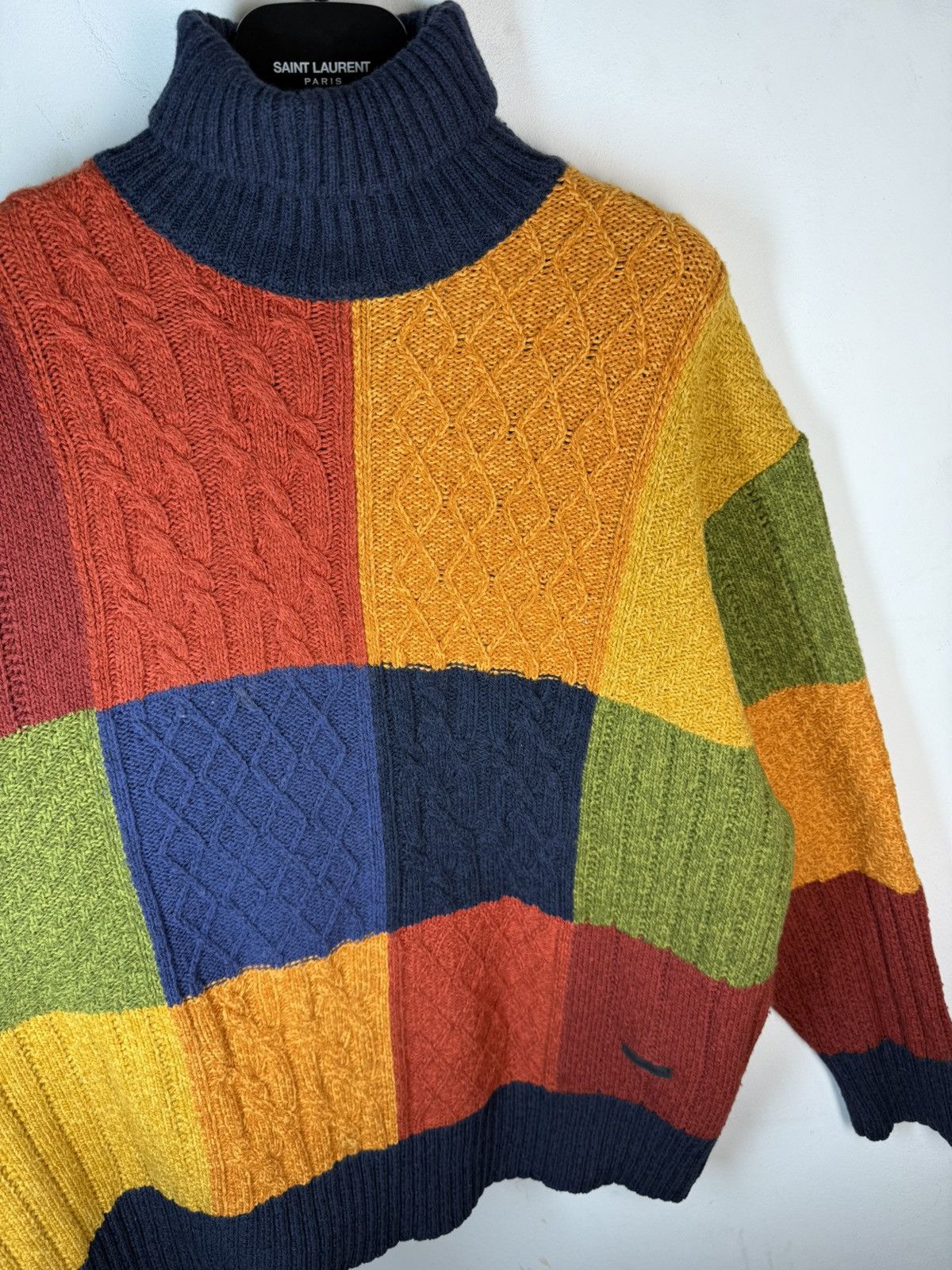 Yves Saint Laurent 🇮🇹Wool YSL Sweater Soft Knitted YSL Turtleneck Knit Size US L / EU 52-54 / 3 - 12 Thumbnail